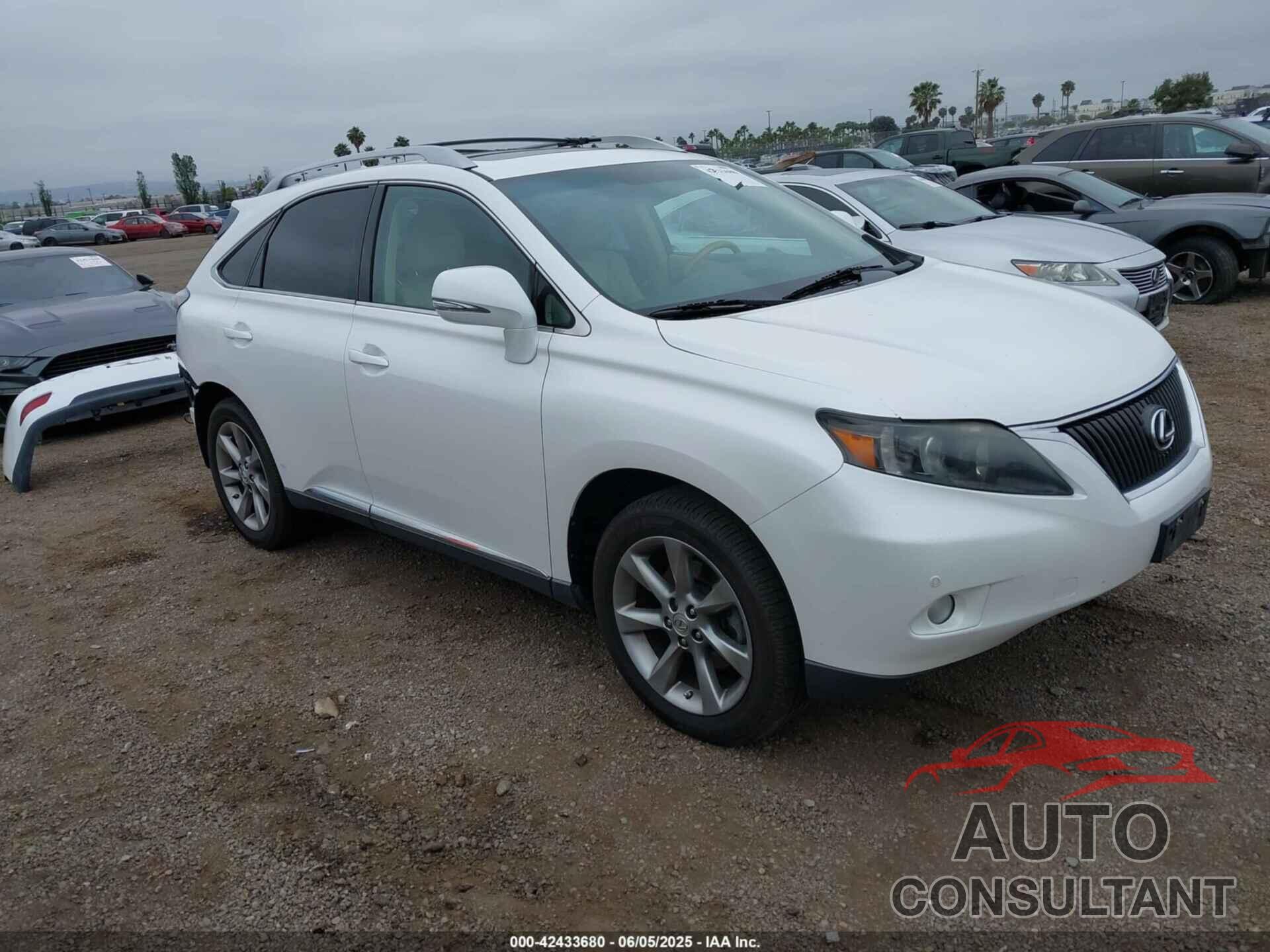 LEXUS RX 350 2012 - 2T2BK1BA9CC133392