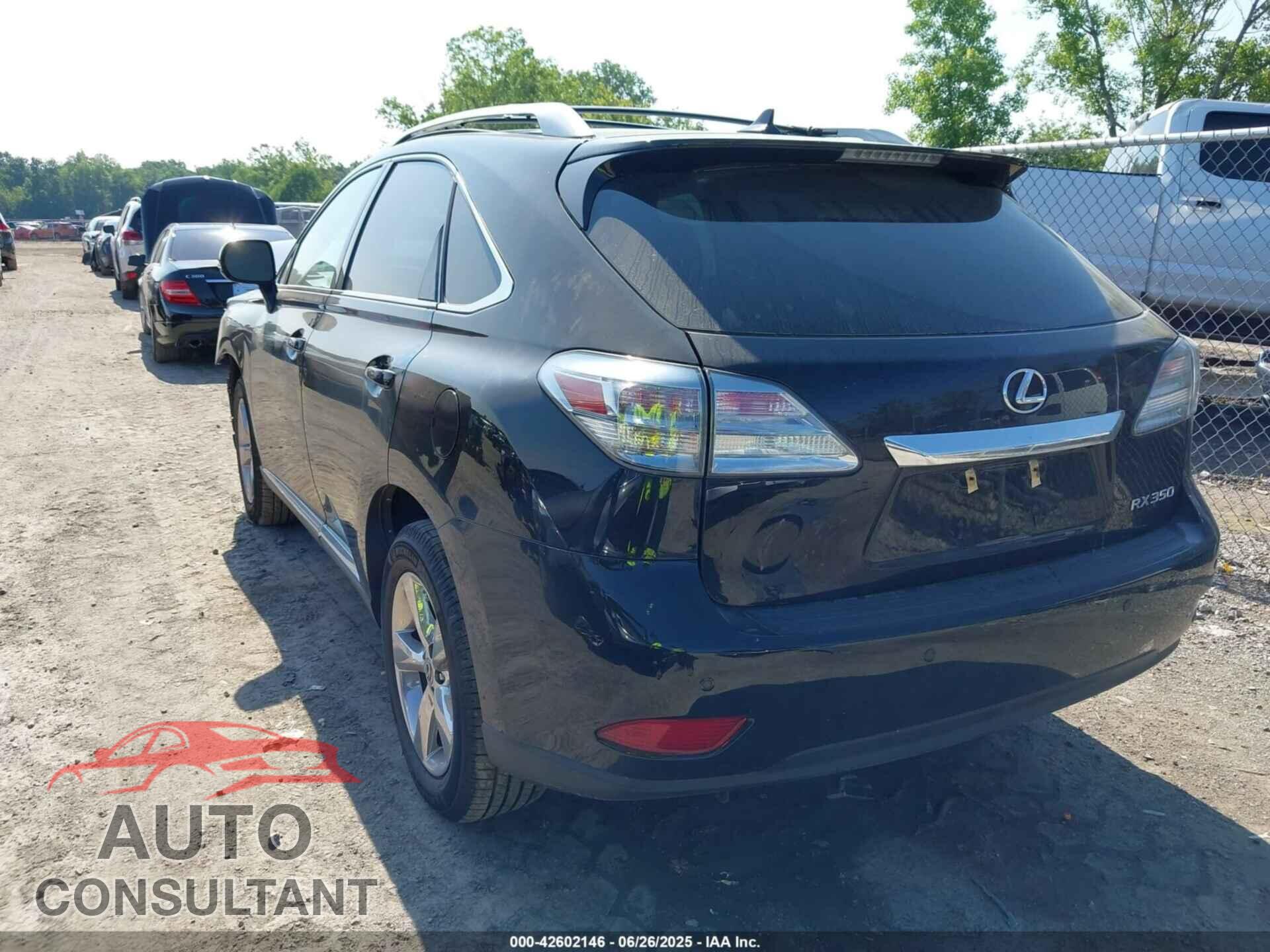 LEXUS RX 2011 - 2T2BK1BA4BC083189