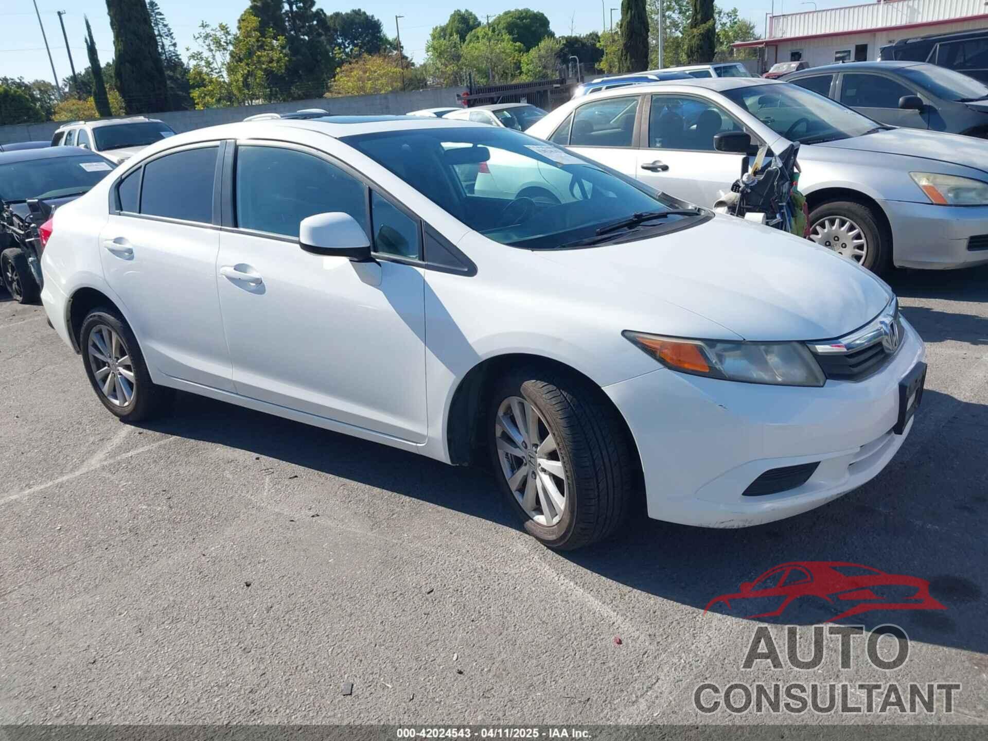 HONDA CIVIC 2012 - 19XFB2F92CE381075