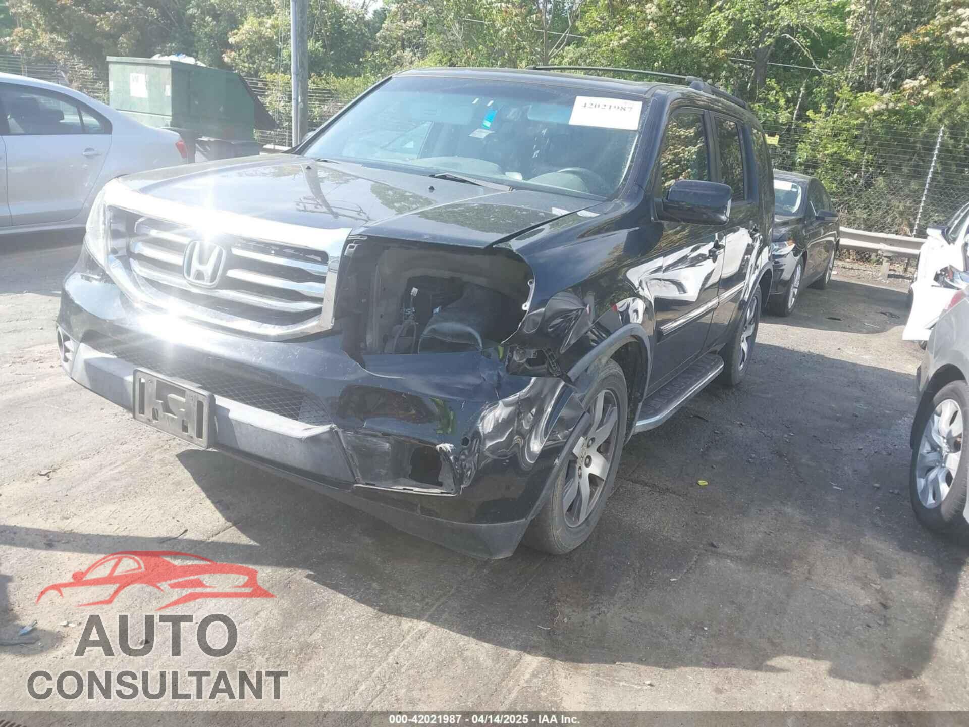 HONDA PILOT 2012 - 5FNYF4H95CB026191