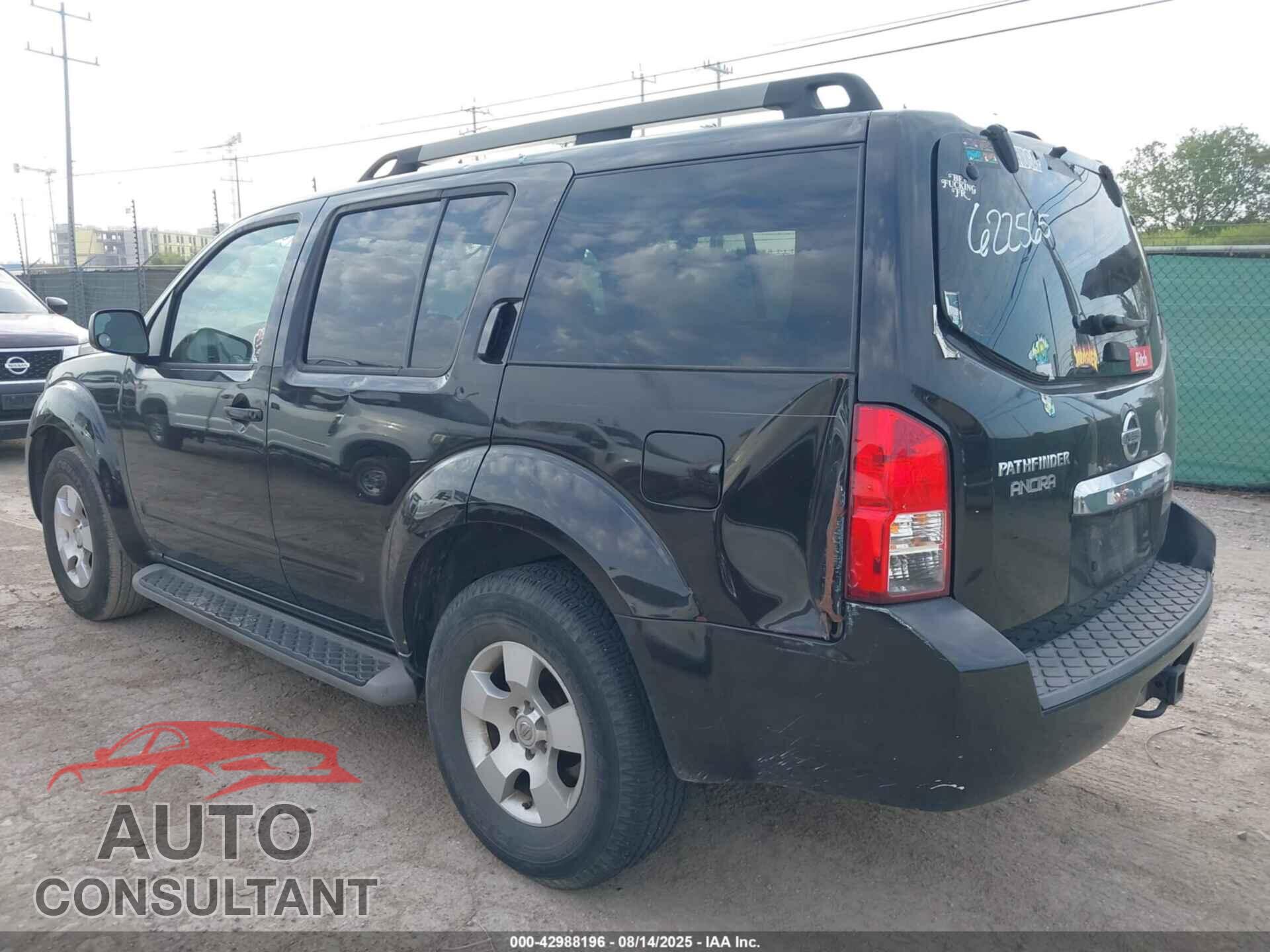 NISSAN PATHFINDER 2011 - 5N1AR1NN9BC622565