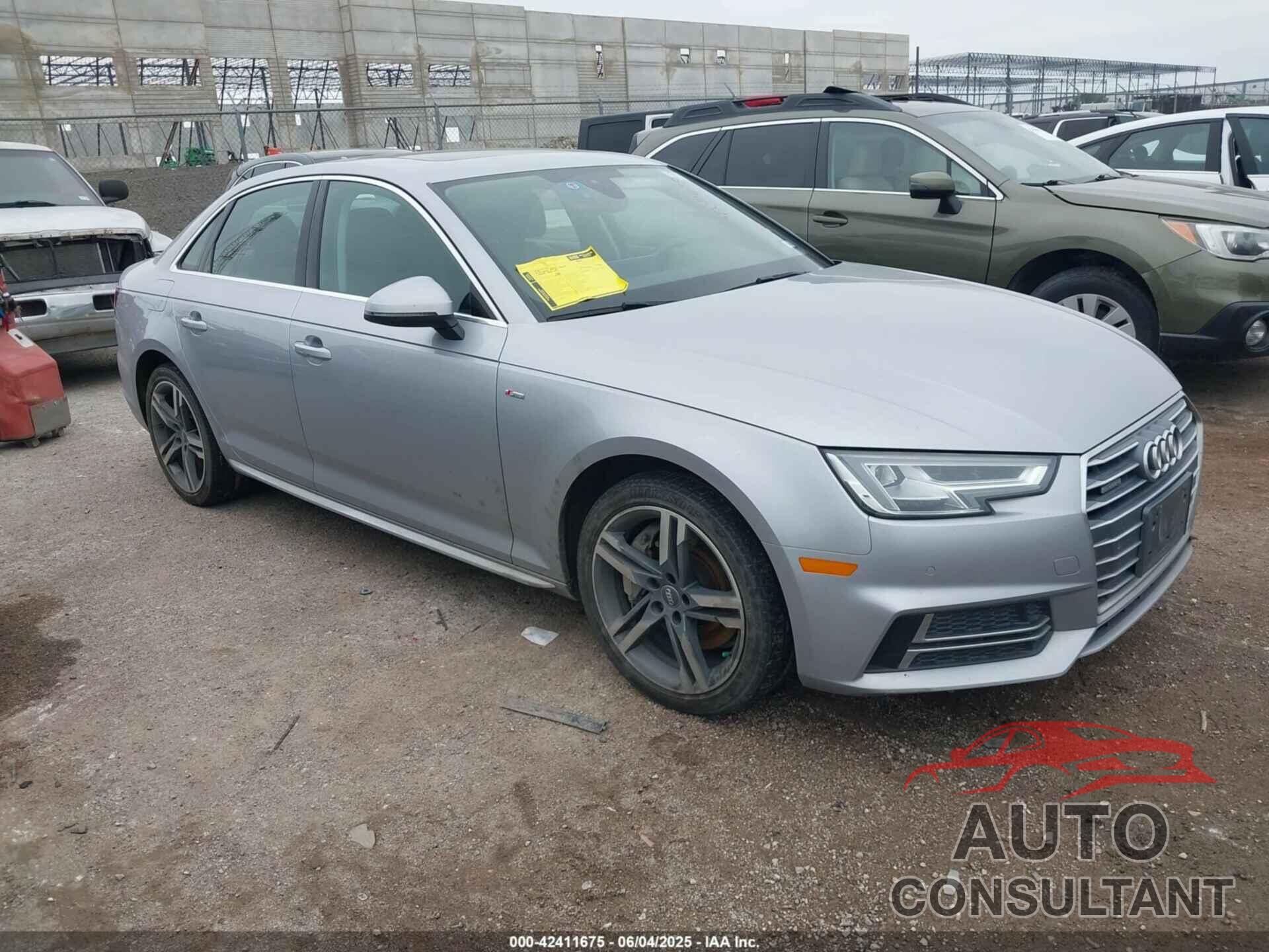 AUDI A4 2018 - WAUENAF40JA110658