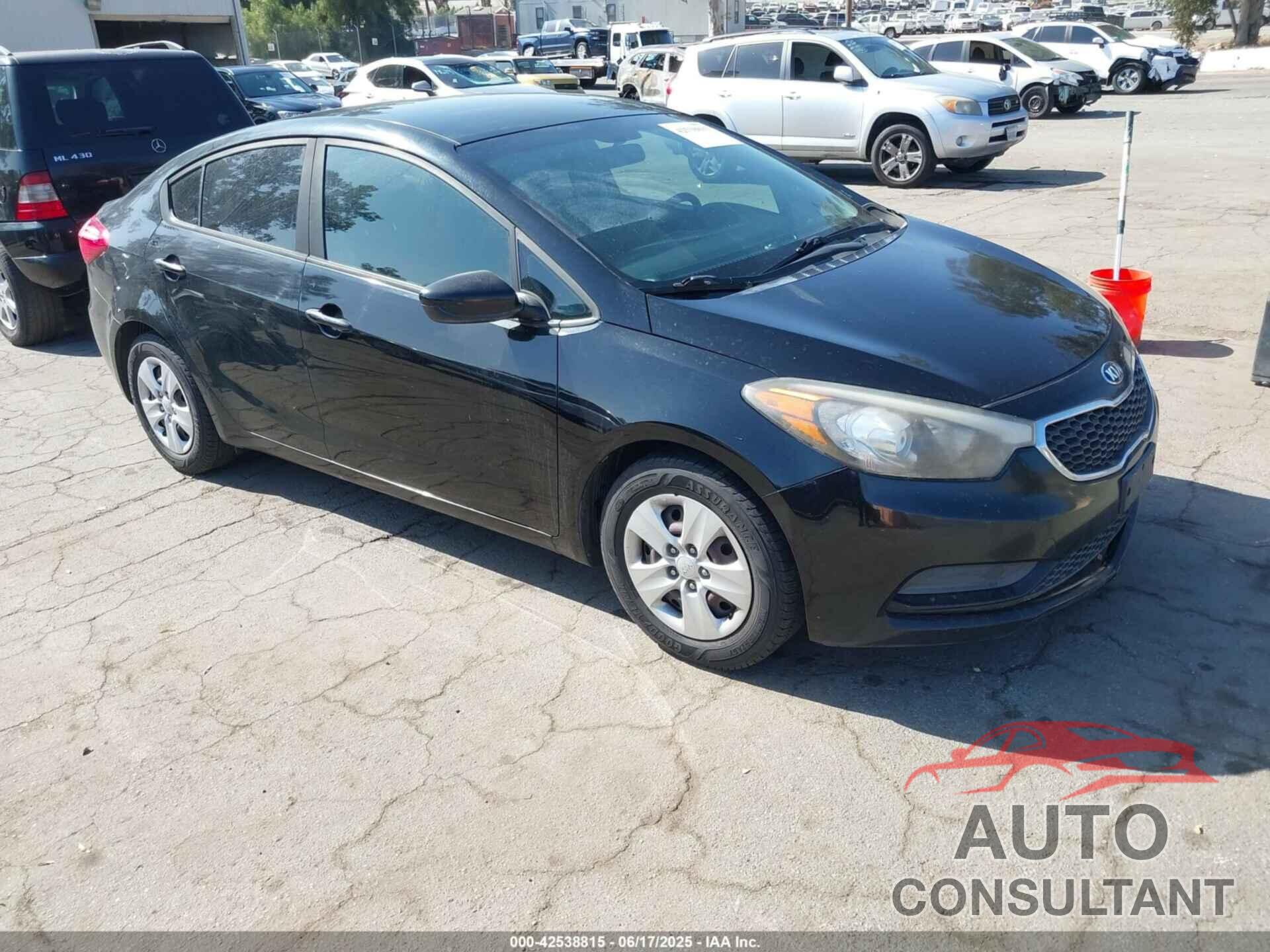 KIA FORTE 2016 - KNAFK4A64G5611836