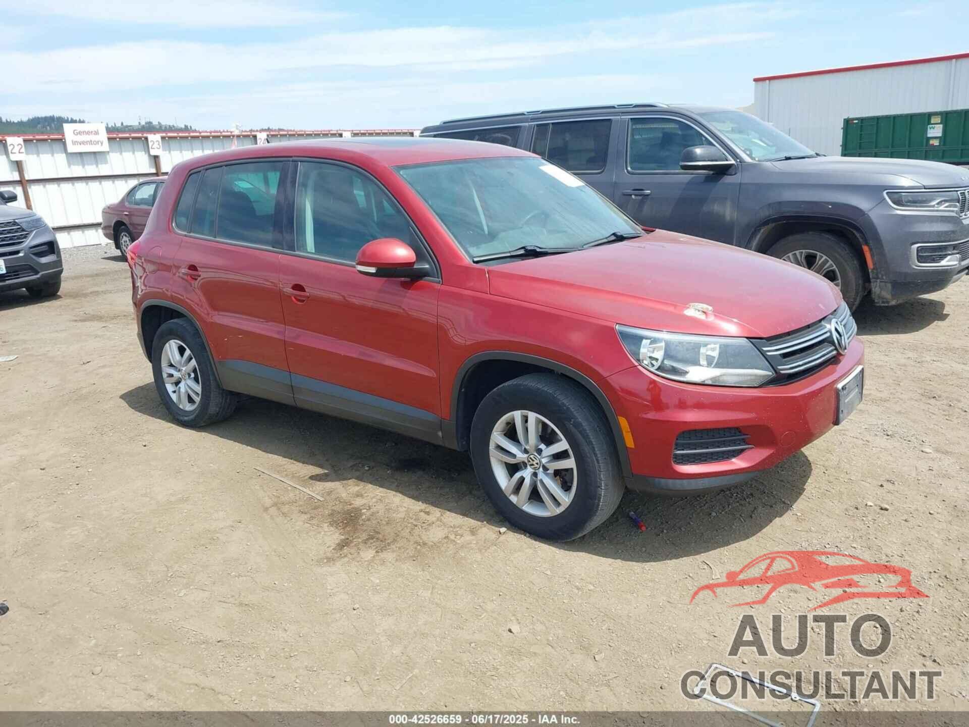 VOLKSWAGEN TIGUAN 2012 - WVGAV7AX5CW097459