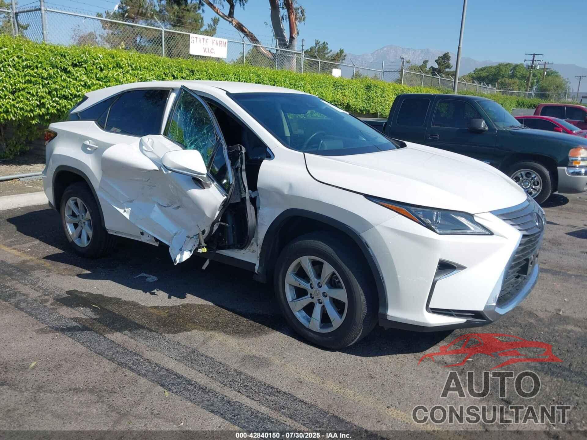 LEXUS RX 350 2017 - 2T2ZZMCA7HC039612