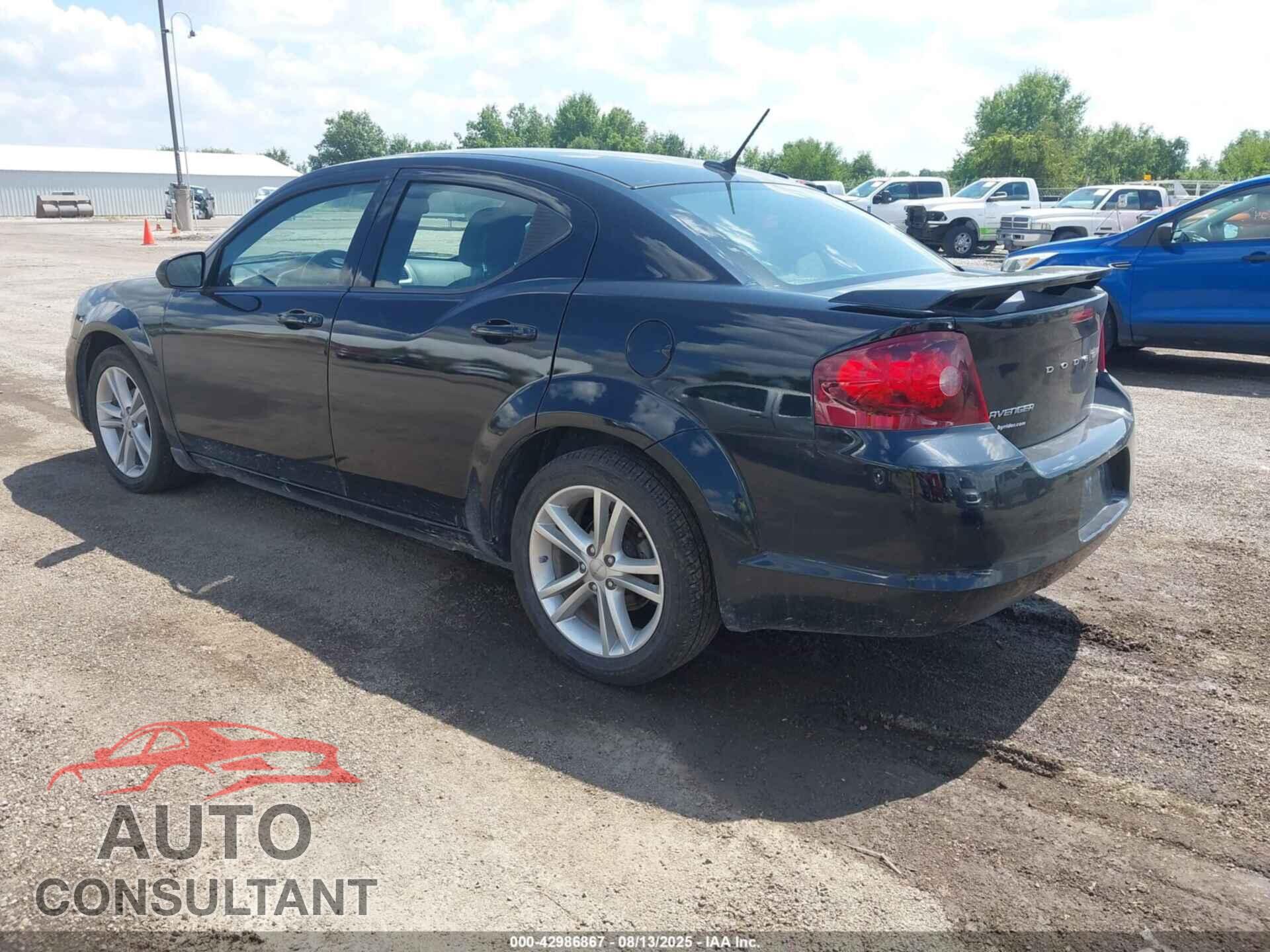 DODGE AVENGER 2013 - 1C3CDZCB9DN675331