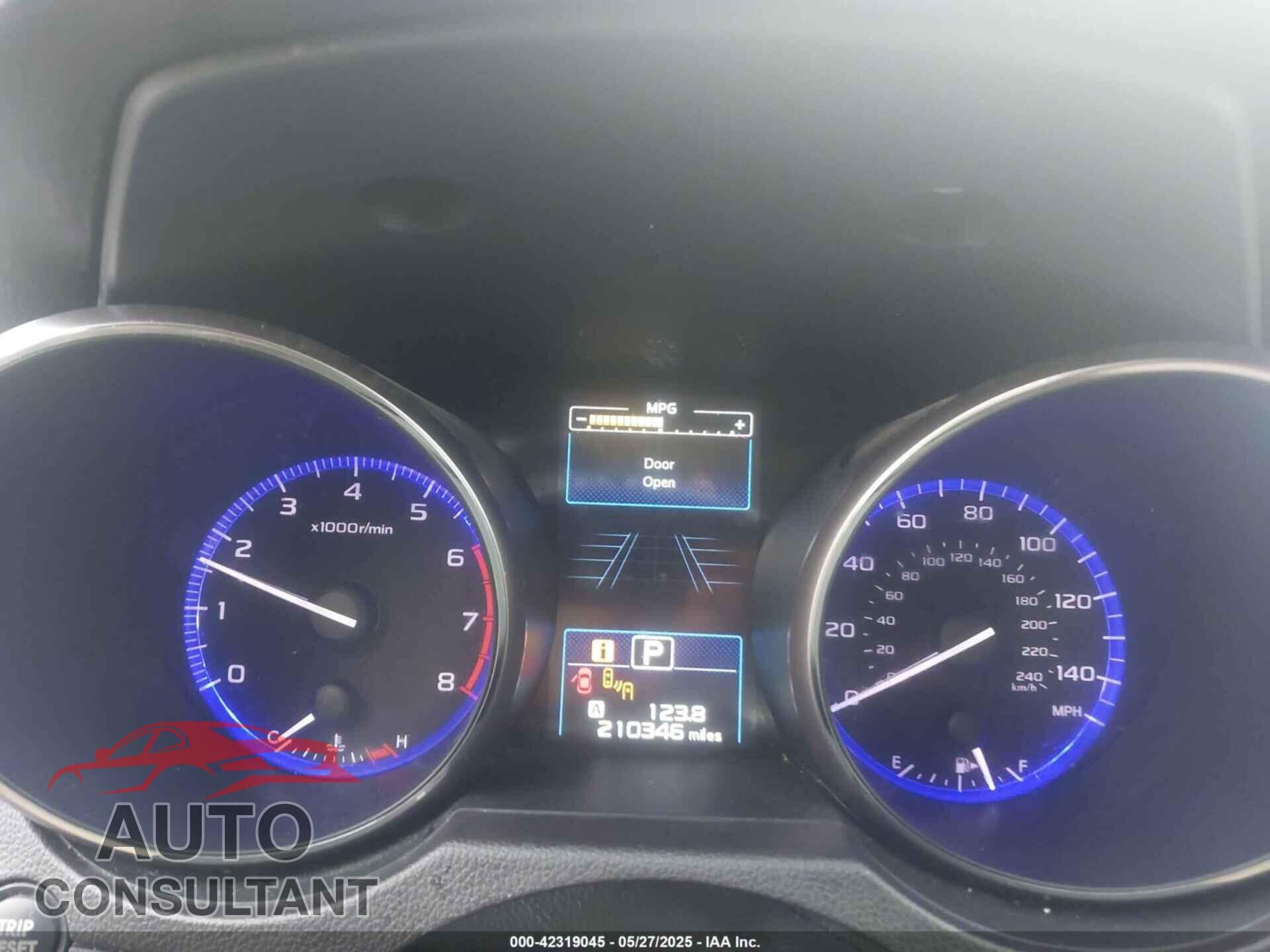 SUBARU OUTBACK 2016 - 4S4BSBNC7G3248638