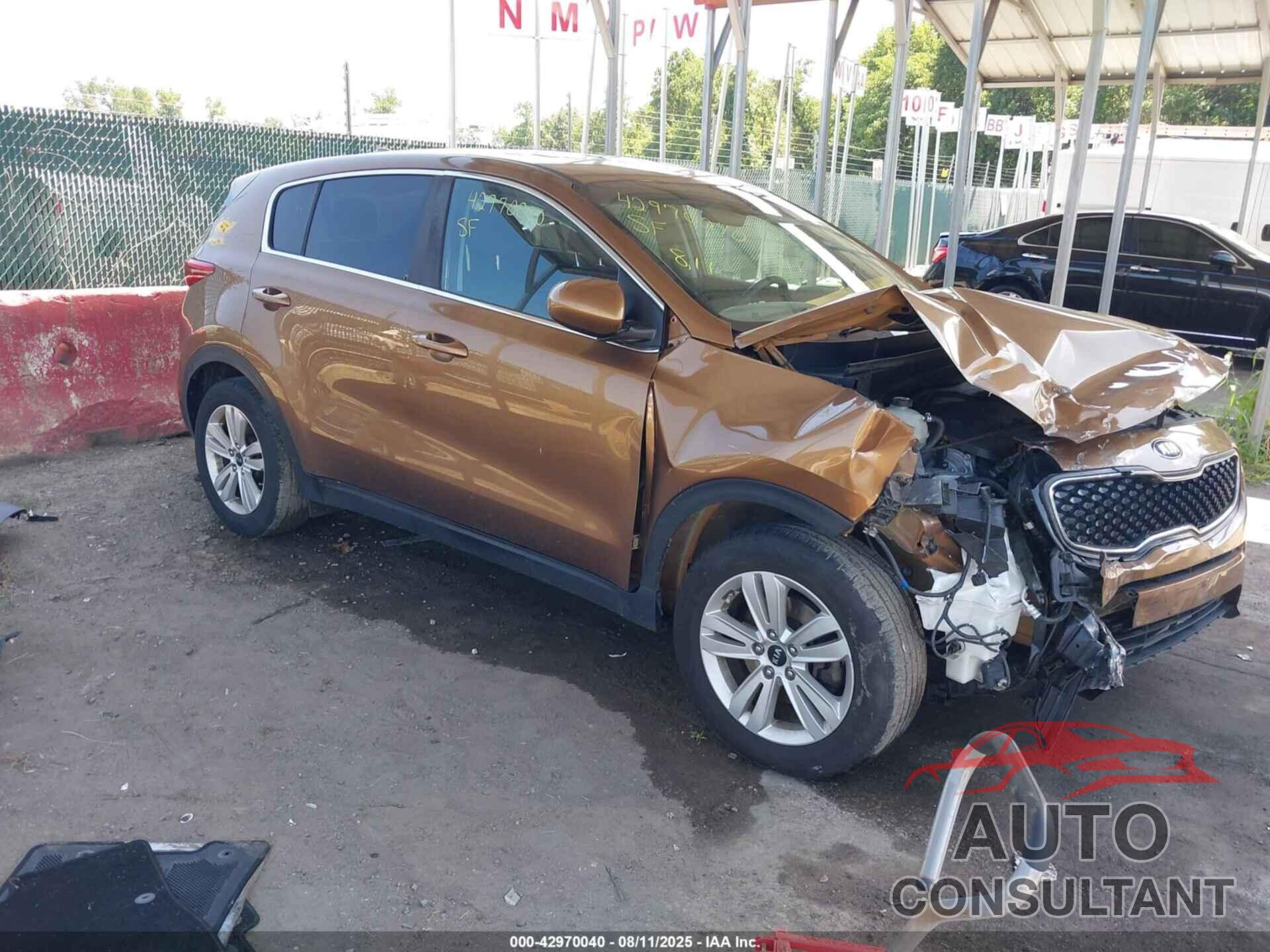 KIA SPORTAGE 2017 - KNDPM3AC5H7297623