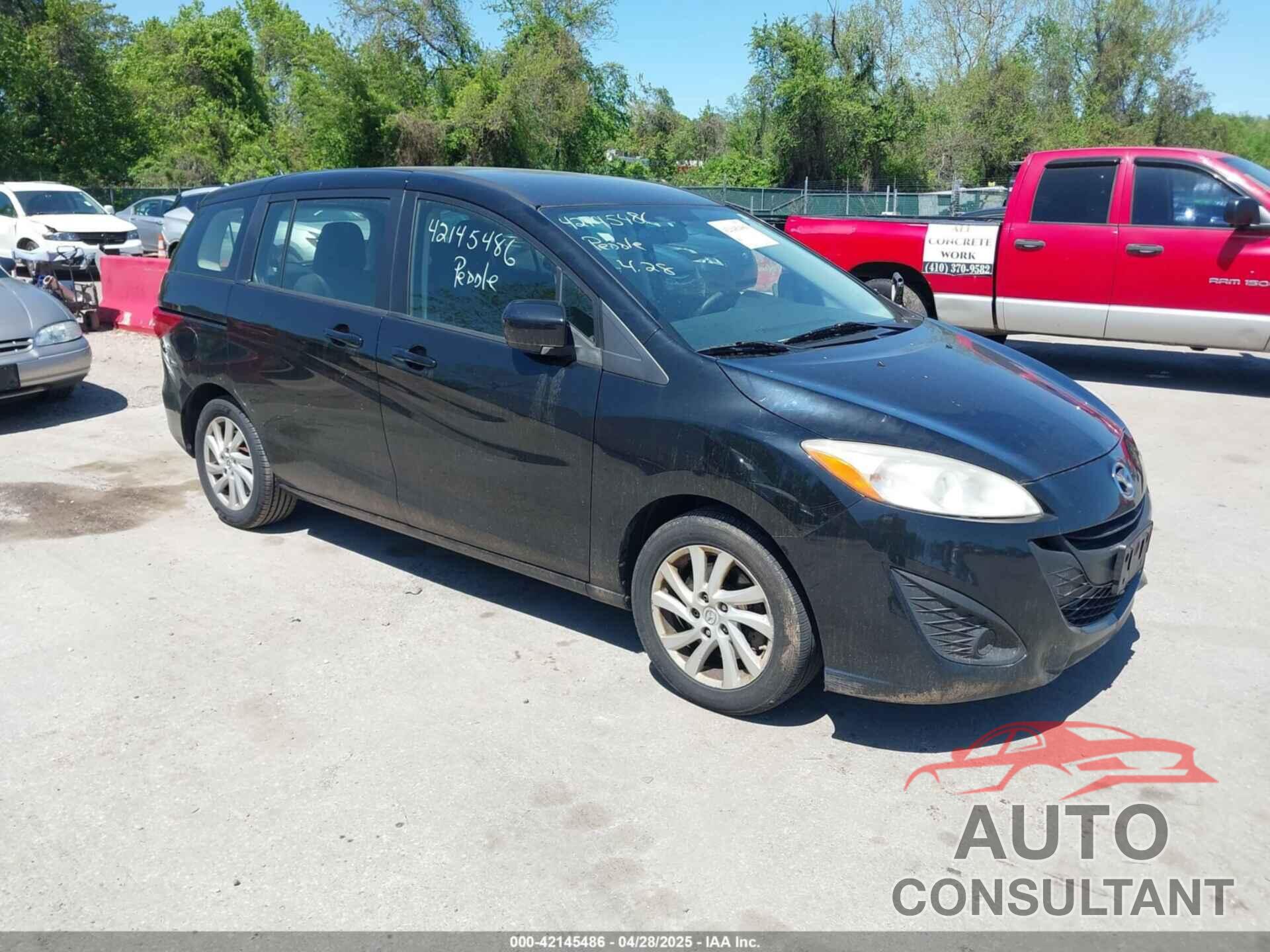MAZDA MAZDA5 2012 - JM1CW2BLXC0128507