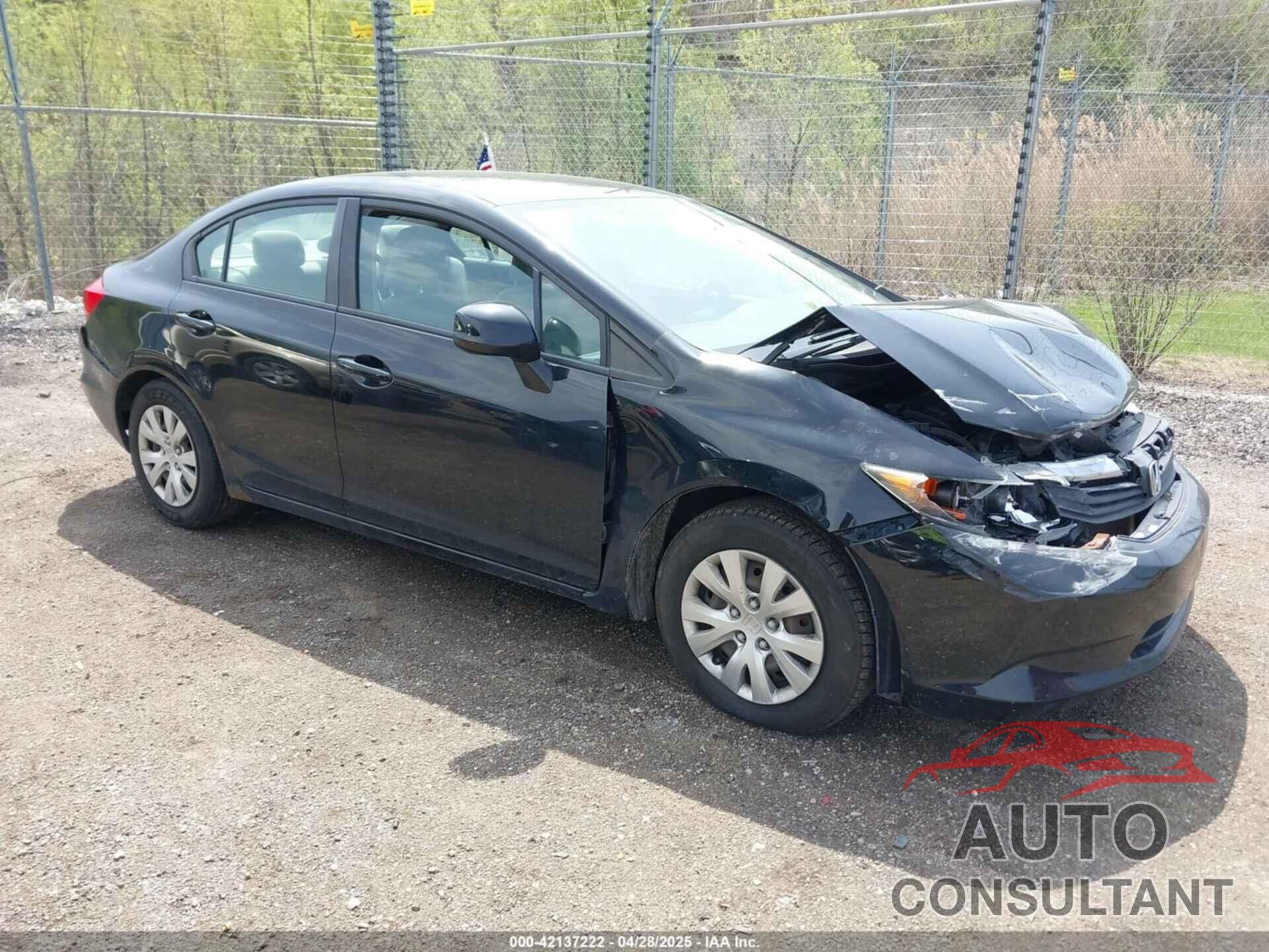 HONDA CIVIC 2012 - 19XFB2F58CE110227