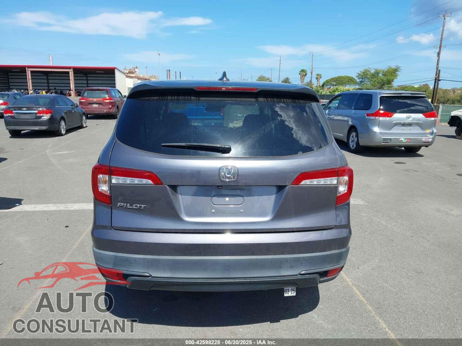 HONDA PILOT 2020 - 5FNYF5H15LB006488