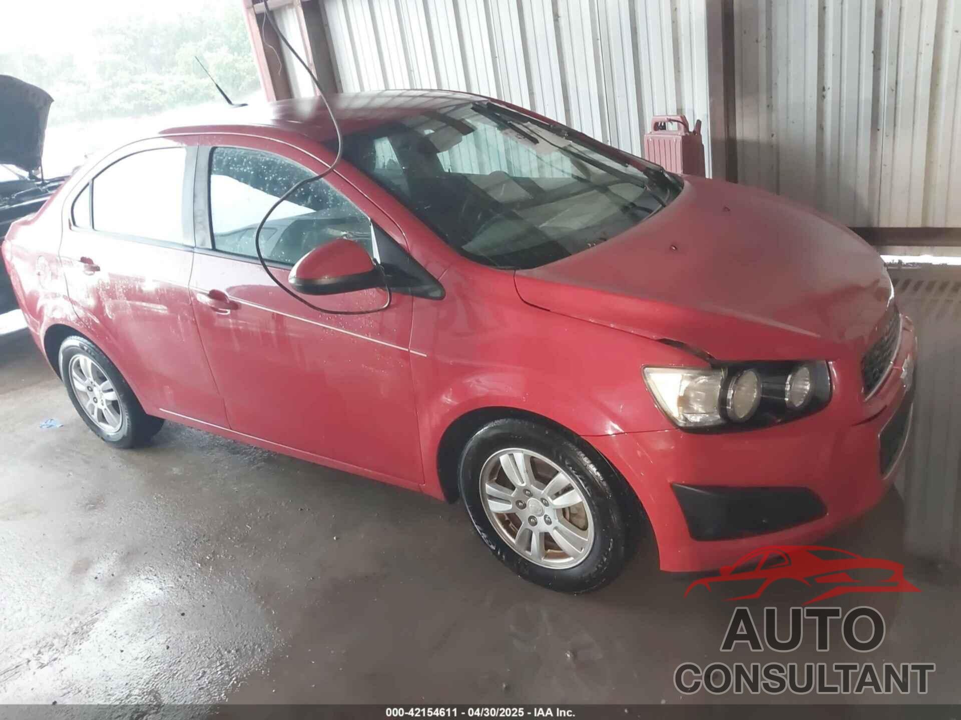 CHEVROLET SONIC 2012 - 1G1JB5SH8C4226159