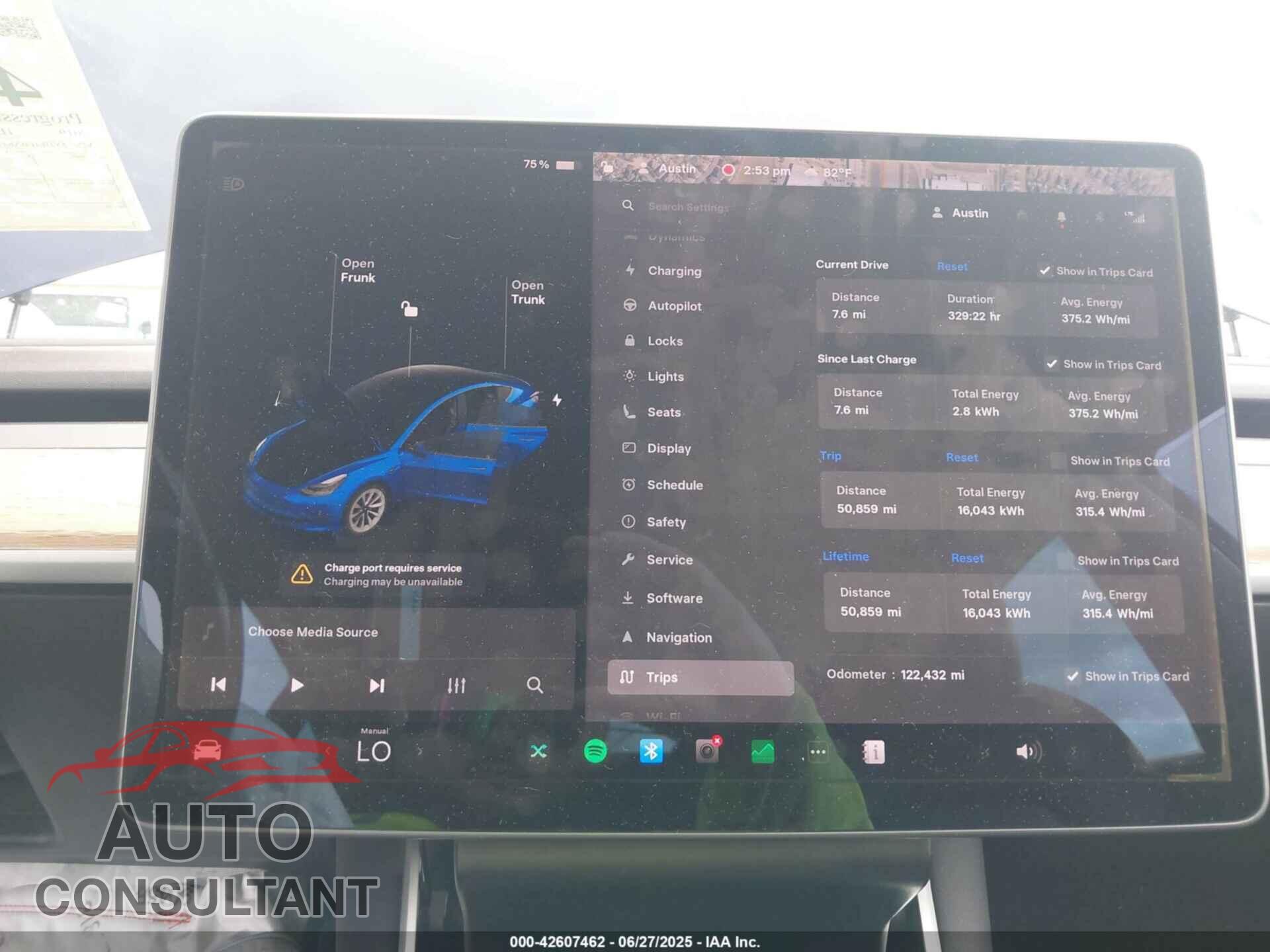 TESLA MODEL 3 2019 - 5YJ3E1EBXKF214027