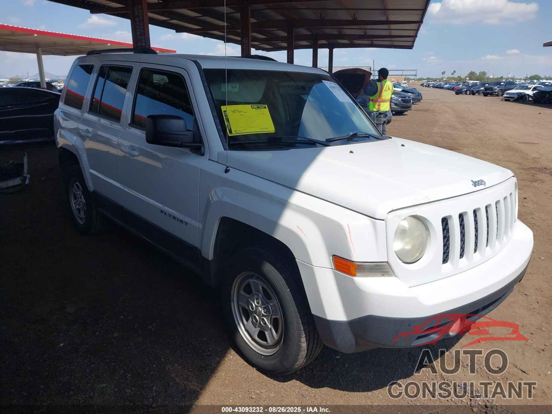 JEEP PATRIOT 2012 - 1C4NJPBB9CD602340