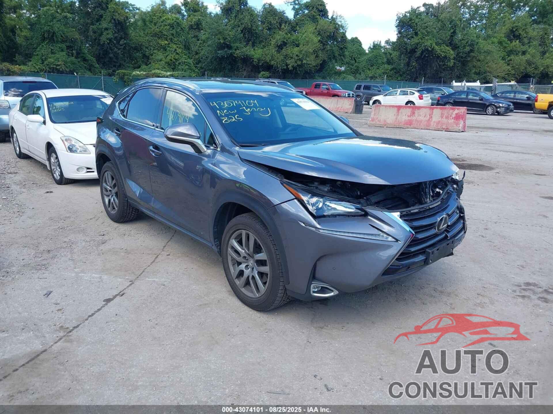 LEXUS NX 200T 2015 - JTJBARBZ7F2026353
