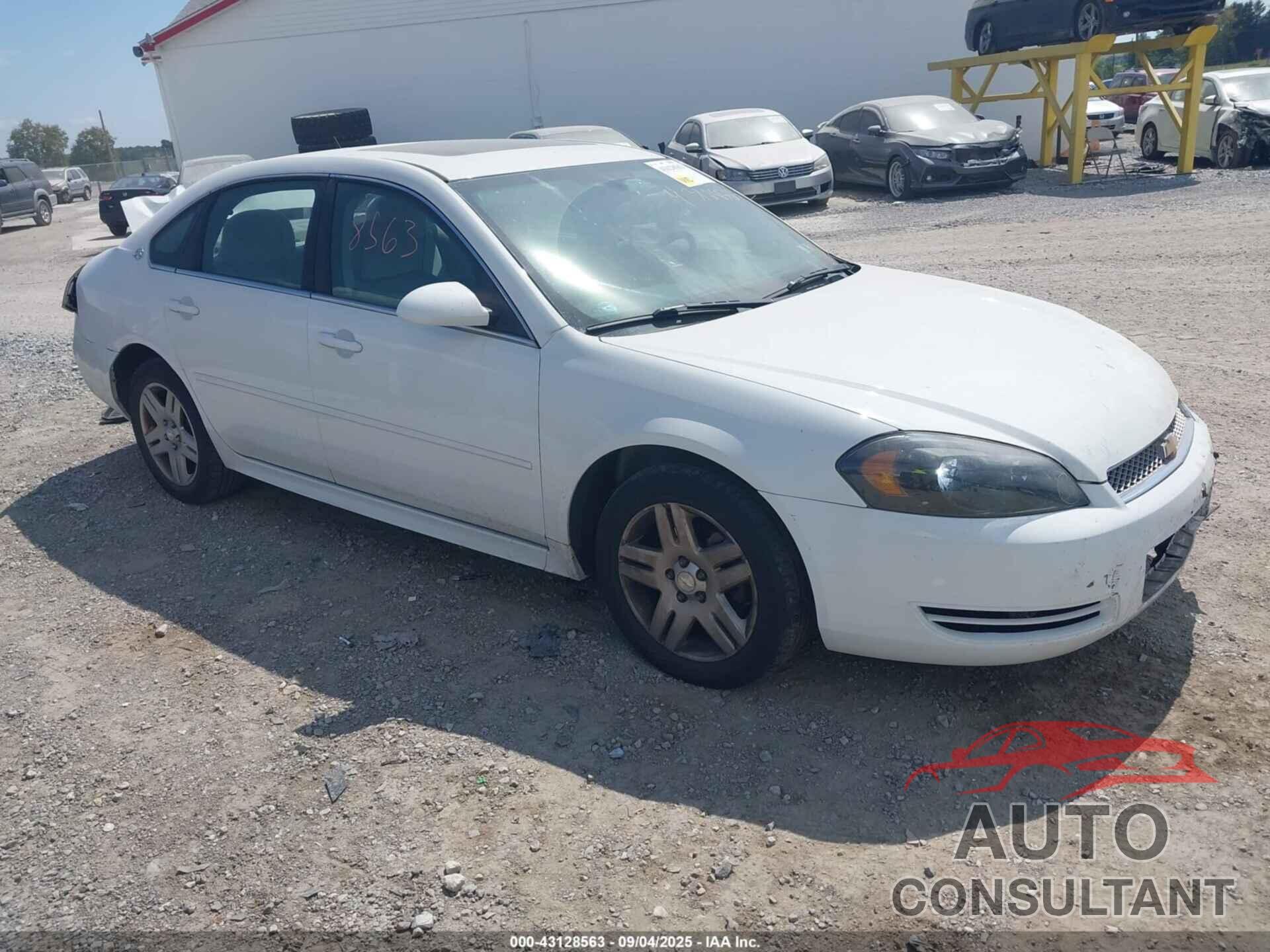 CHEVROLET IMPALA 2012 - 2G1WG5E39C1276037