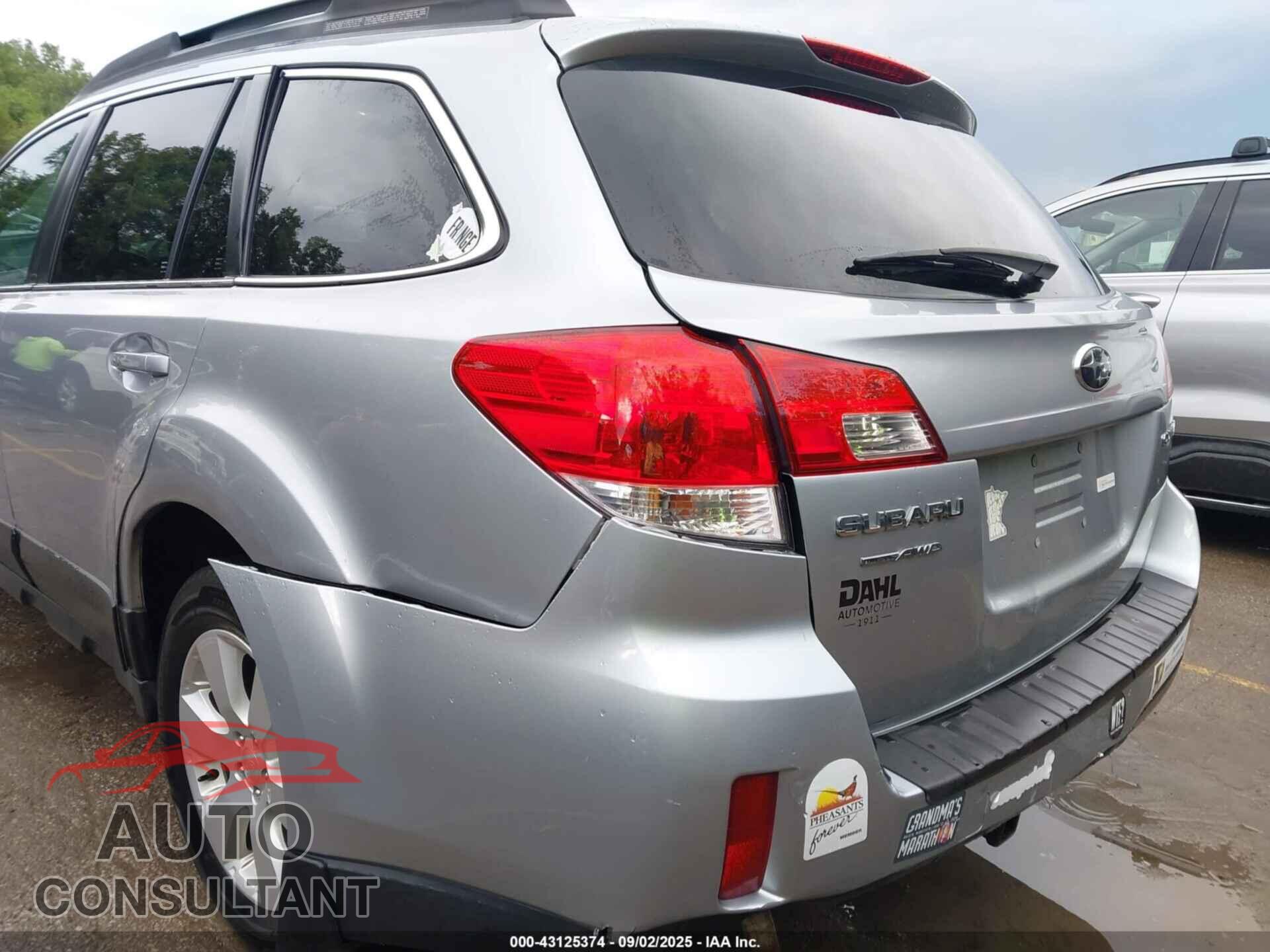 SUBARU OUTBACK 2012 - 4S4BRCCC9C3248168