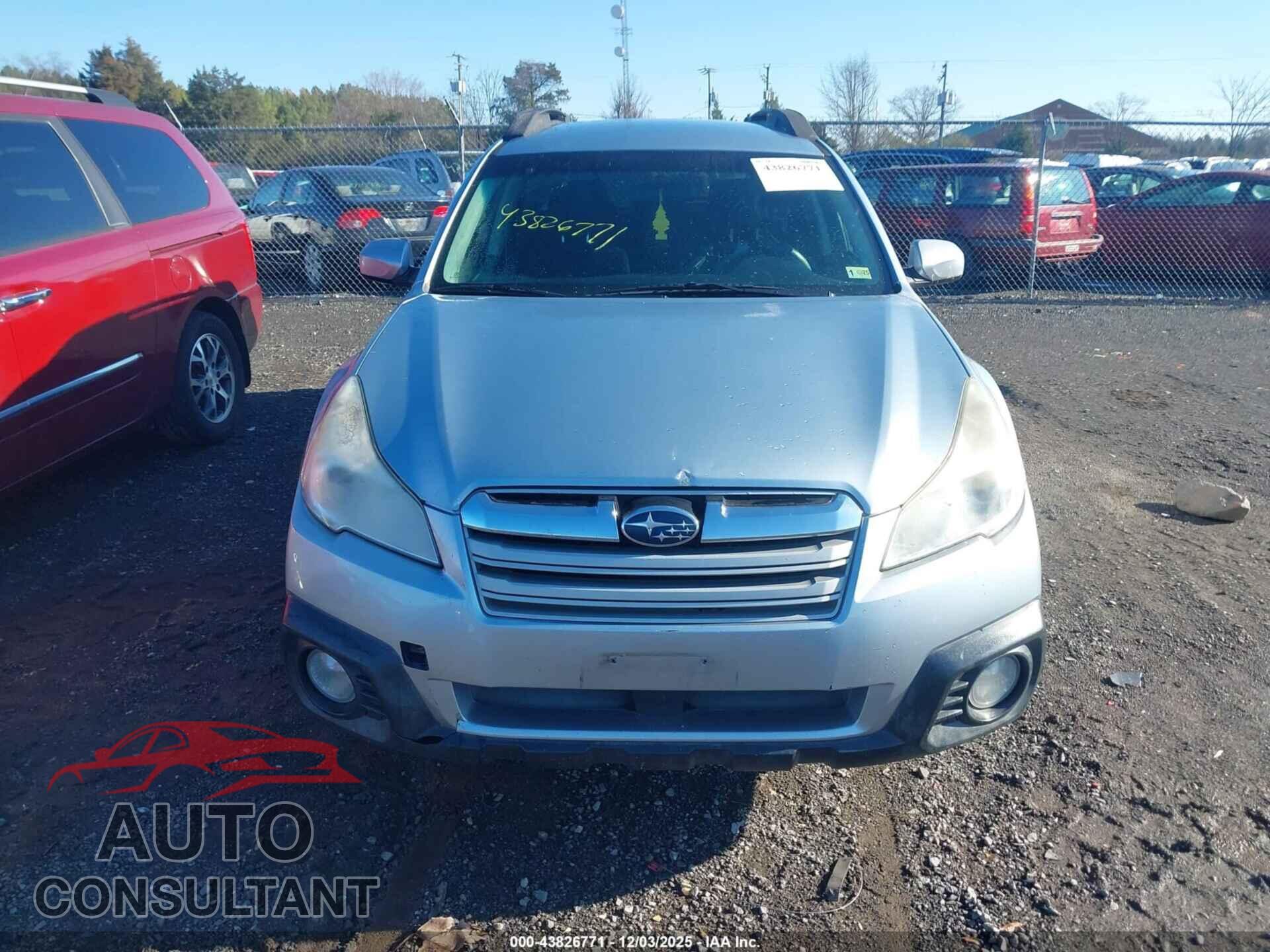 SUBARU OUTBACK 2014 - 4S4BRCCC4E3305735