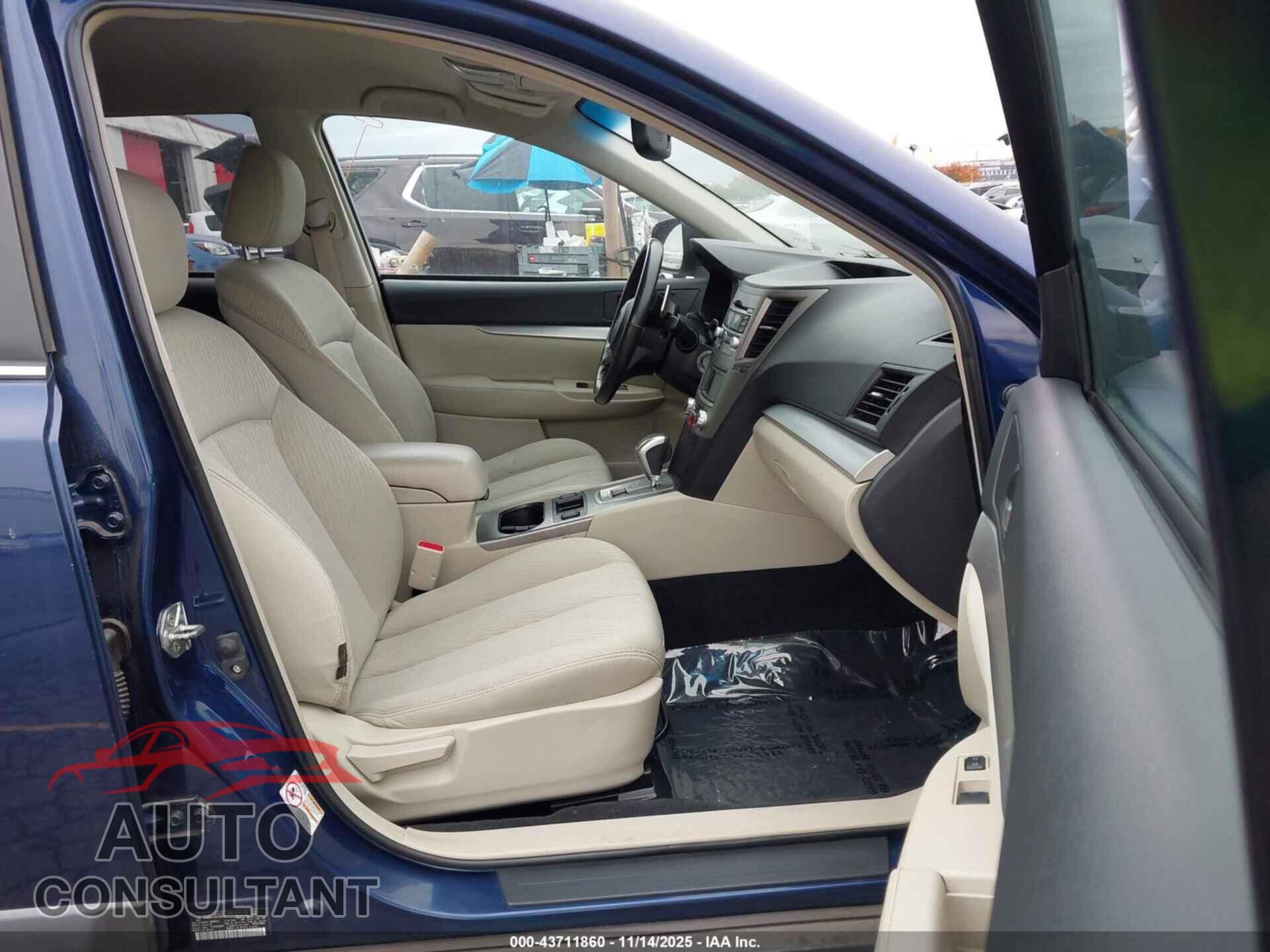SUBARU OUTBACK 2011 - 4S4BRBCC2B3406696