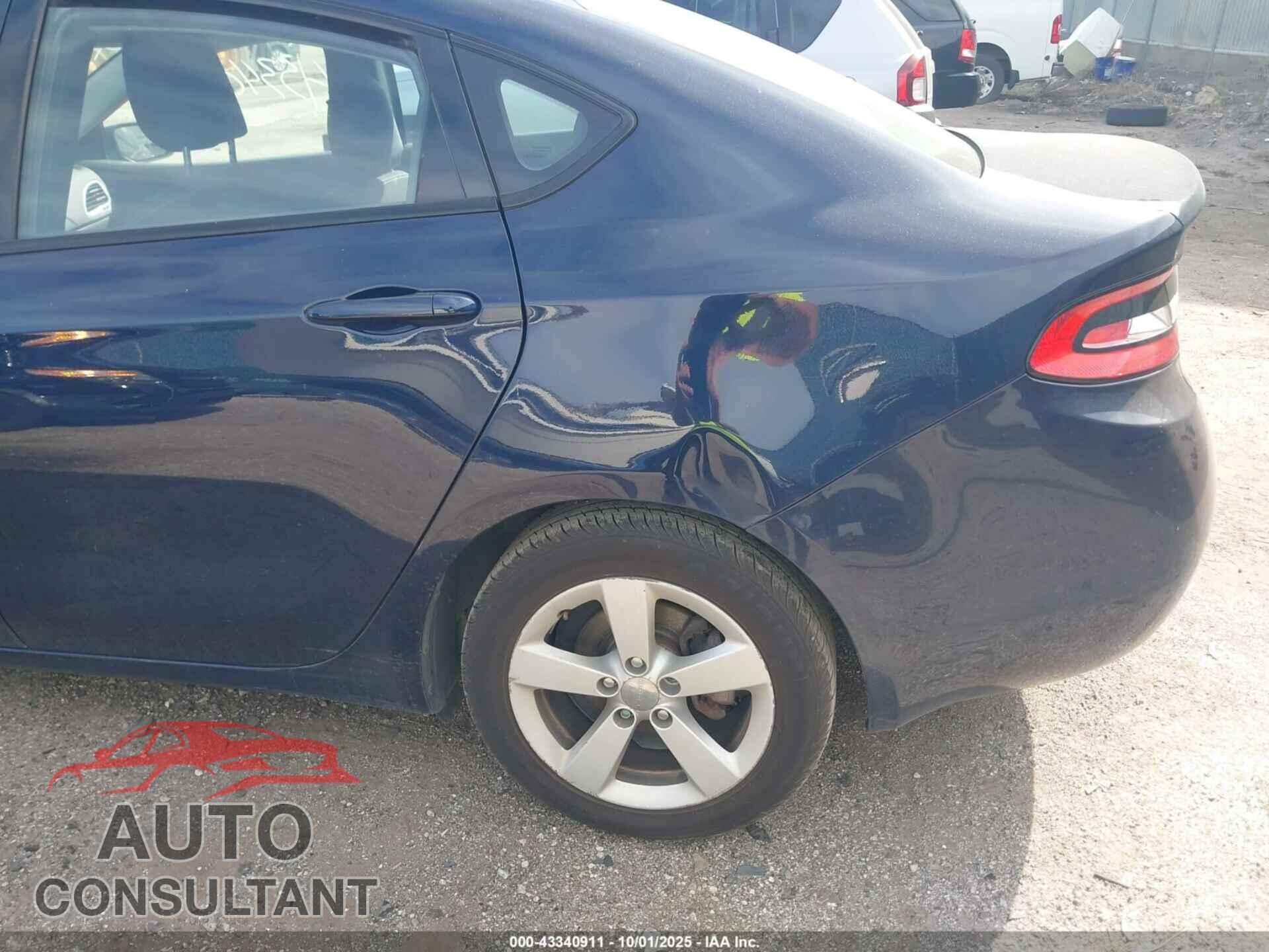 DODGE DART 2015 - 1C3CDFBB2FD101730