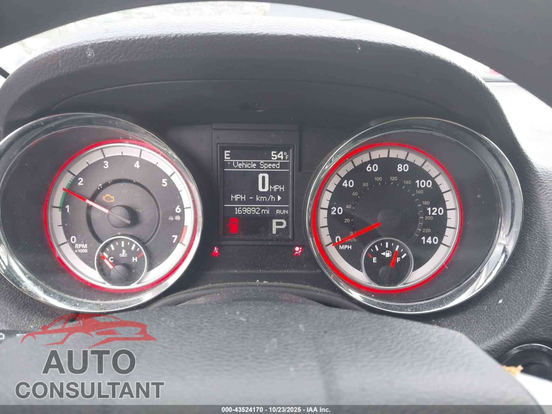 DODGE DURANGO 2013 - 1C4RDJAG3DC598313