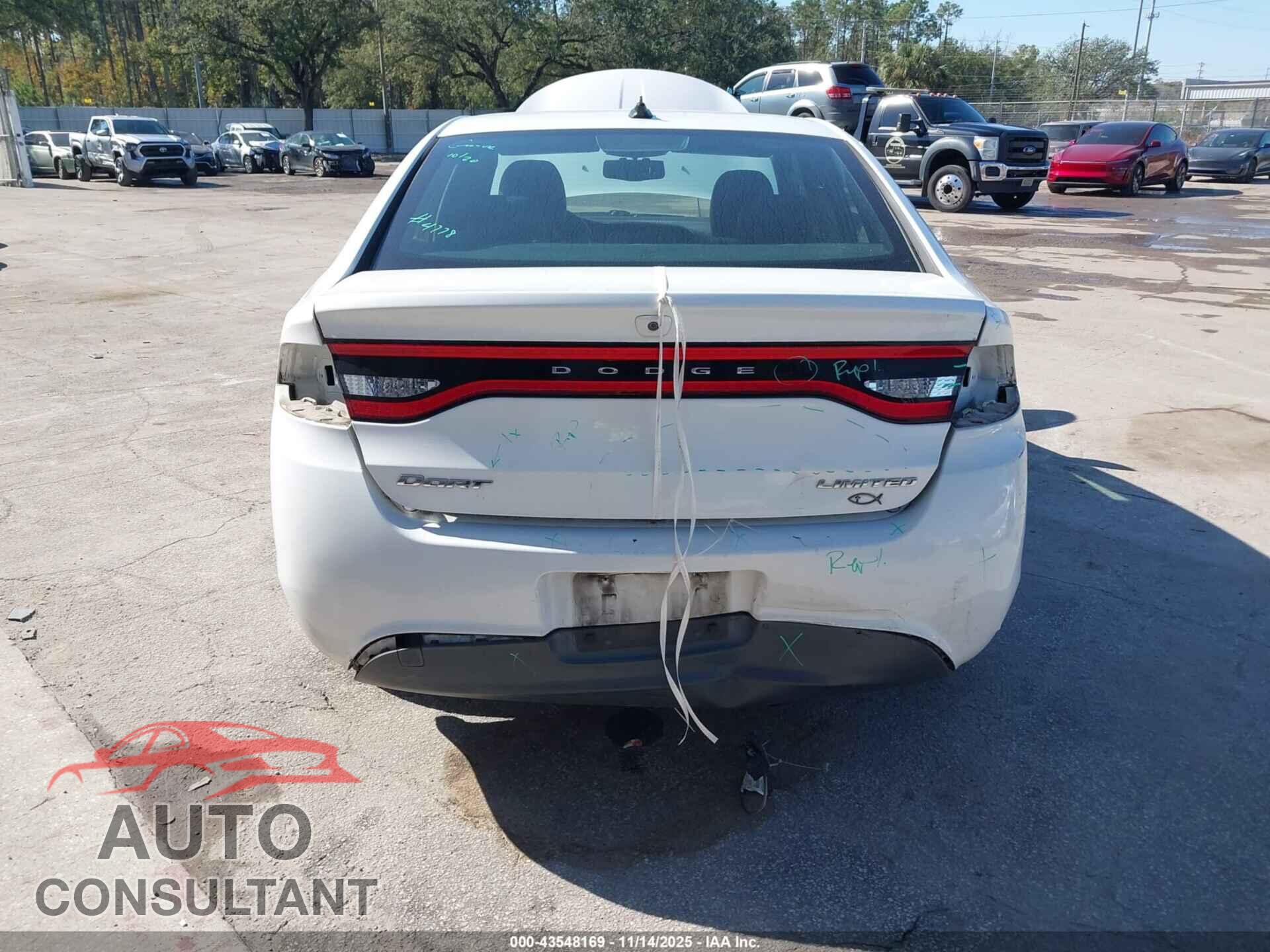 DODGE DART 2013 - 1C3CDFCA8DD111083