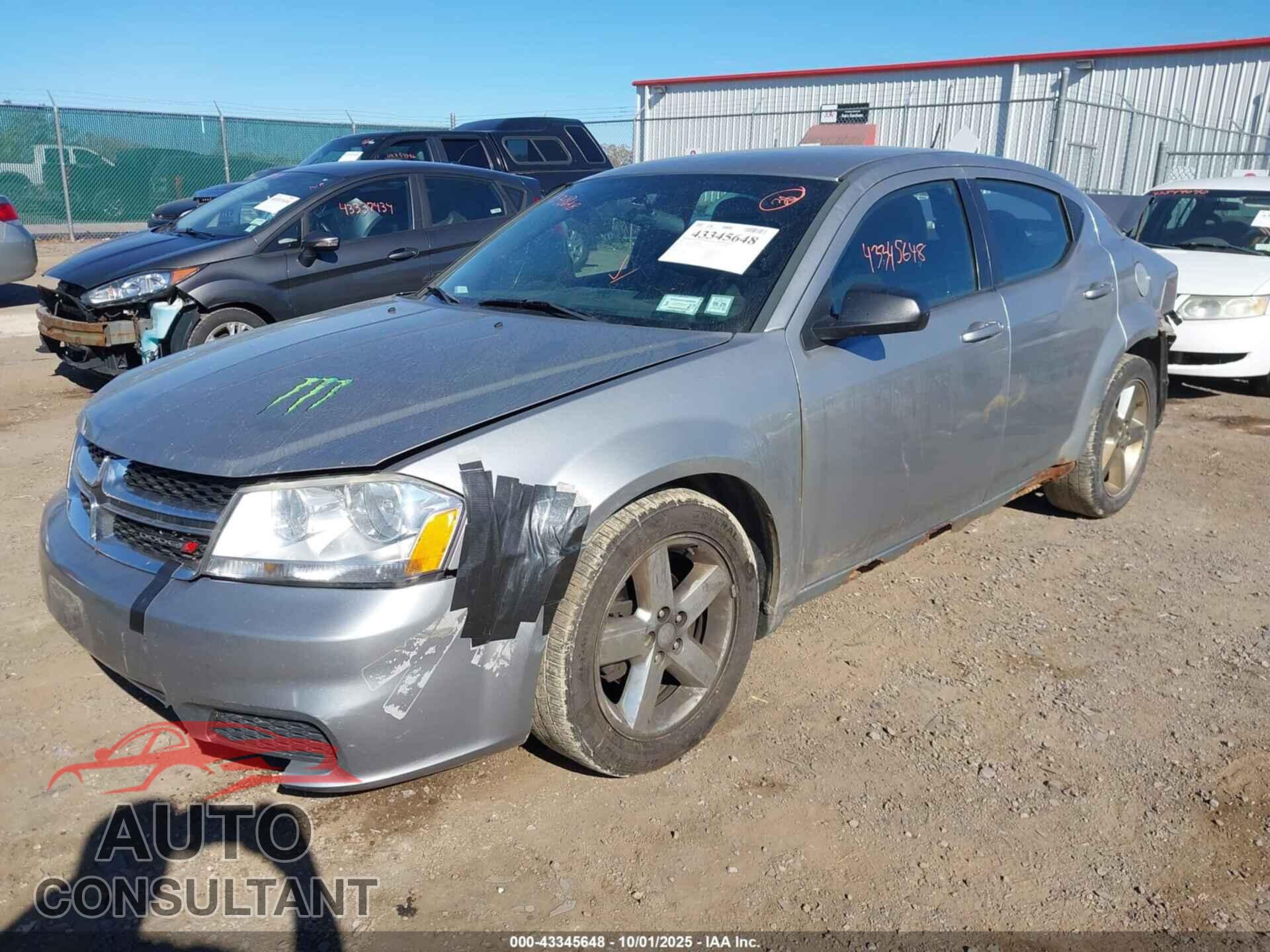 DODGE AVENGER 2013 - 1C3CDZAB0DN638090
