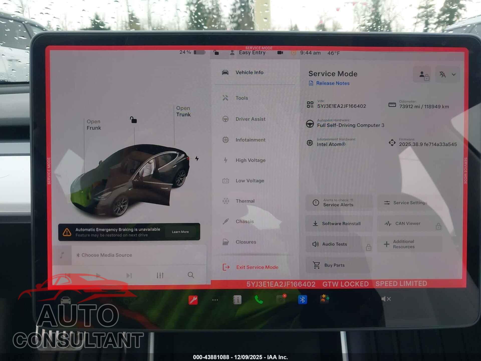 TESLA MODEL 3 2018 - 5YJ3E1EA2JF166402