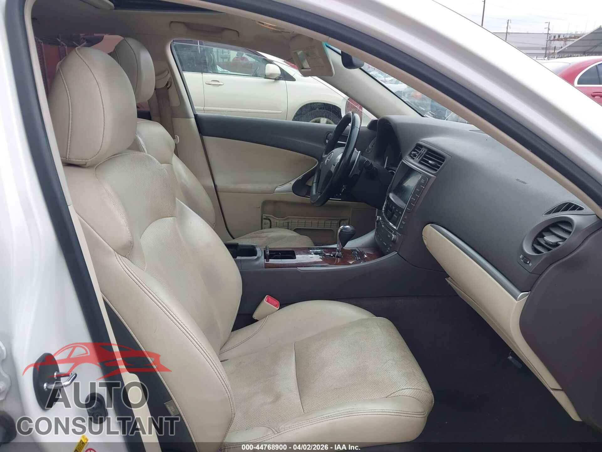 LEXUS IS 250 2012 - JTHBF5C29C5176827