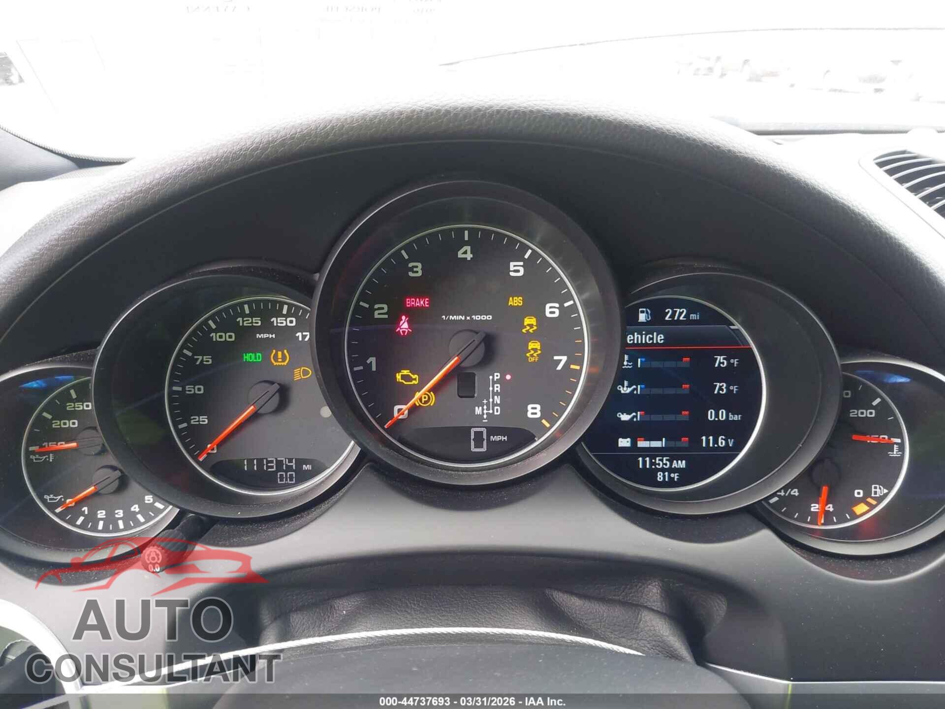 PORSCHE CAYENNE 2016 - WP1AA2A26GLA00699