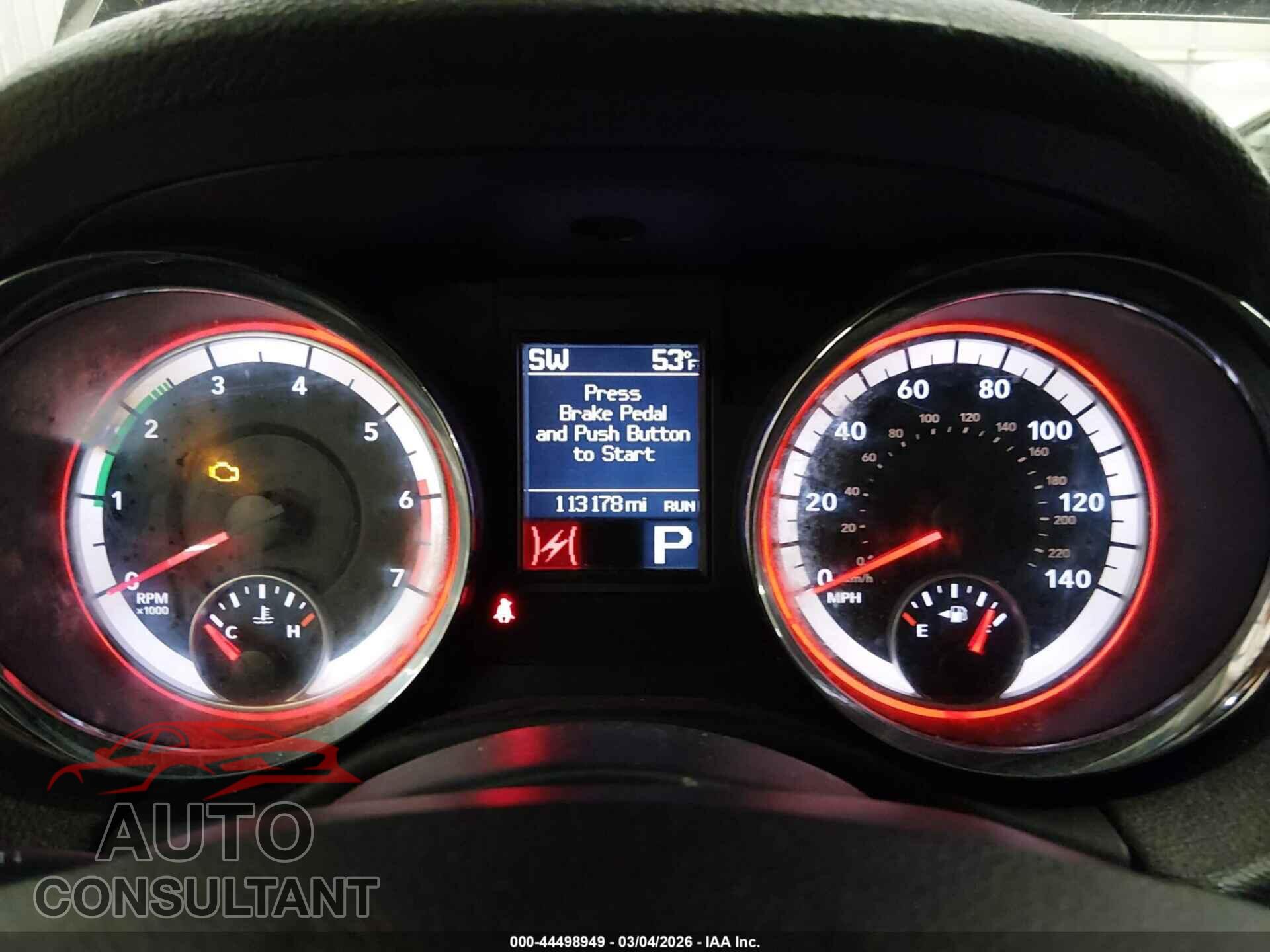 DODGE DURANGO 2011 - 1D4SE4GT2BC617390