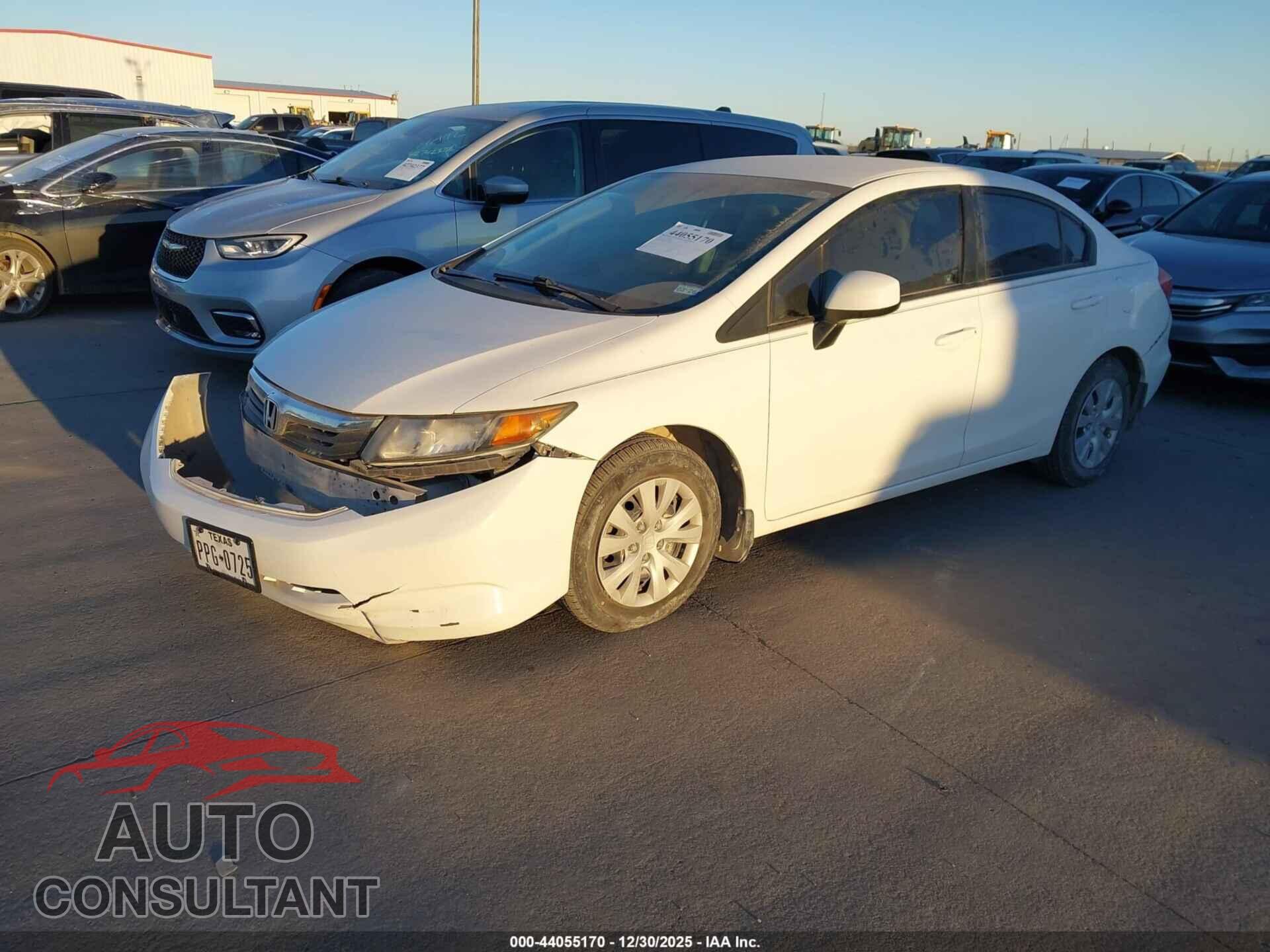 HONDA CIVIC 2012 - 2HGFB2F50CH598577