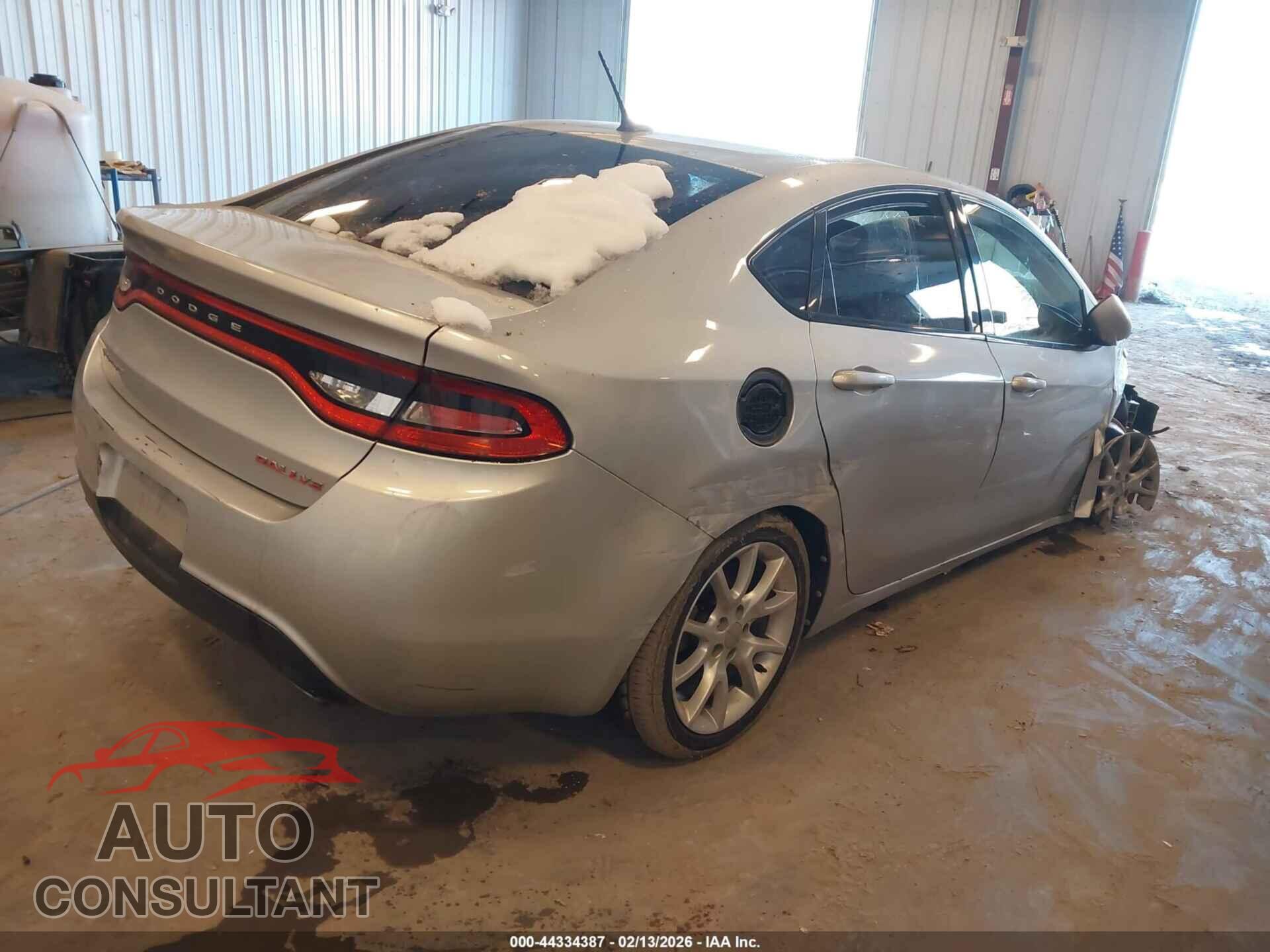 DODGE DART 2013 - 1C3CDFBA1DD224309