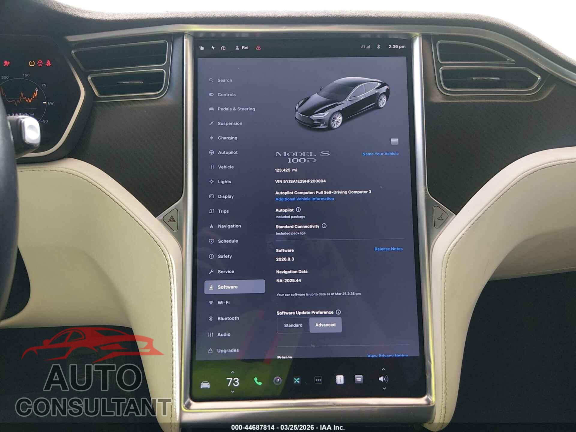 TESLA MODEL S 2017 - 5YJSA1E29HF200894