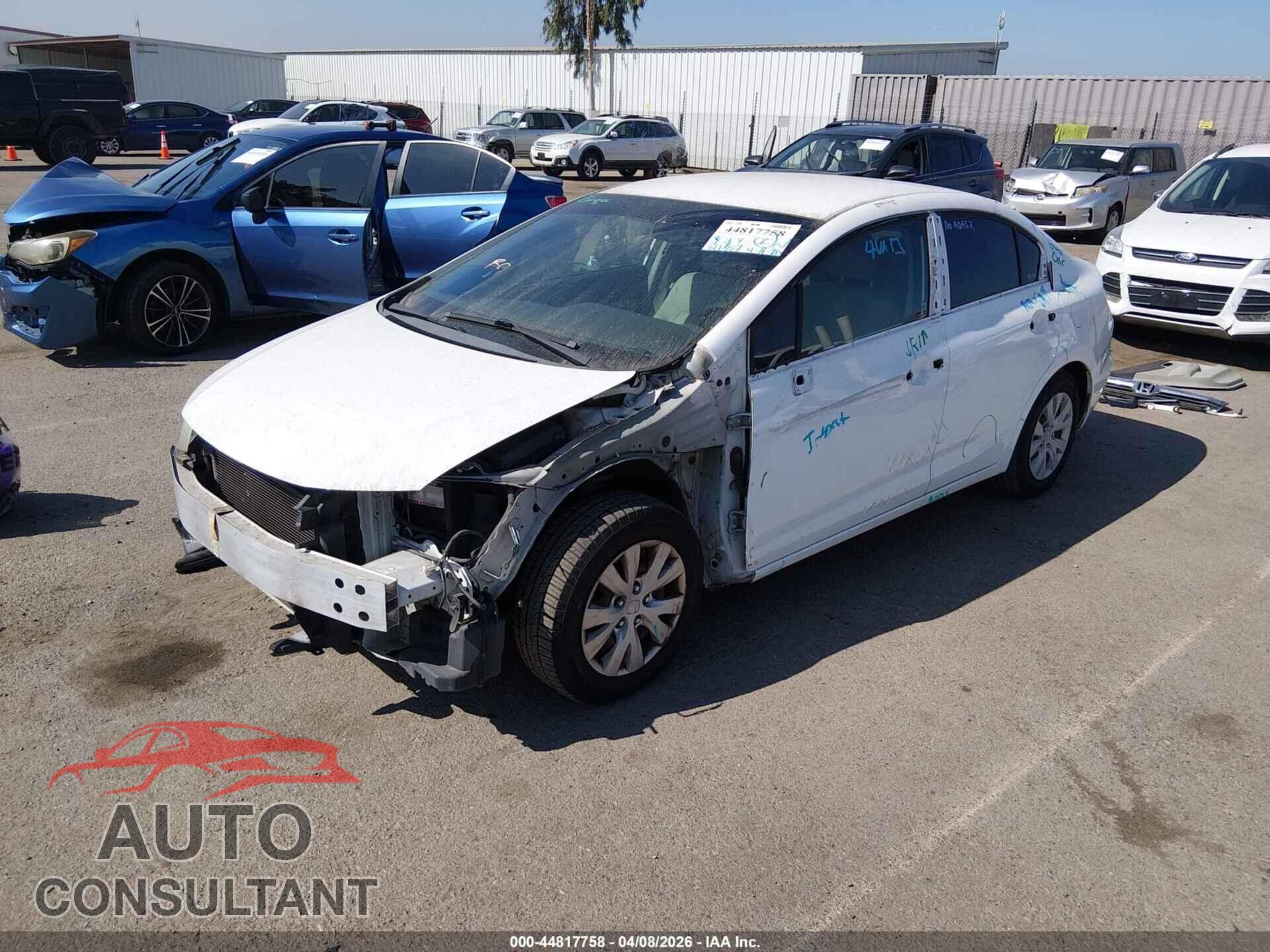 HONDA CIVIC 2012 - 19XFB2F55CE350030
