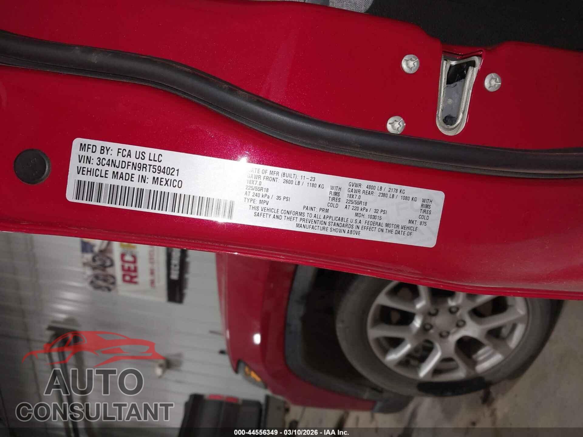 JEEP COMPASS 2024 - 3C4NJDFN9RT594021