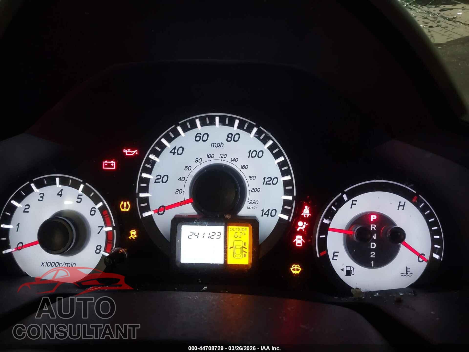 HONDA PILOT 2012 - 5FNYF4H56CB068236