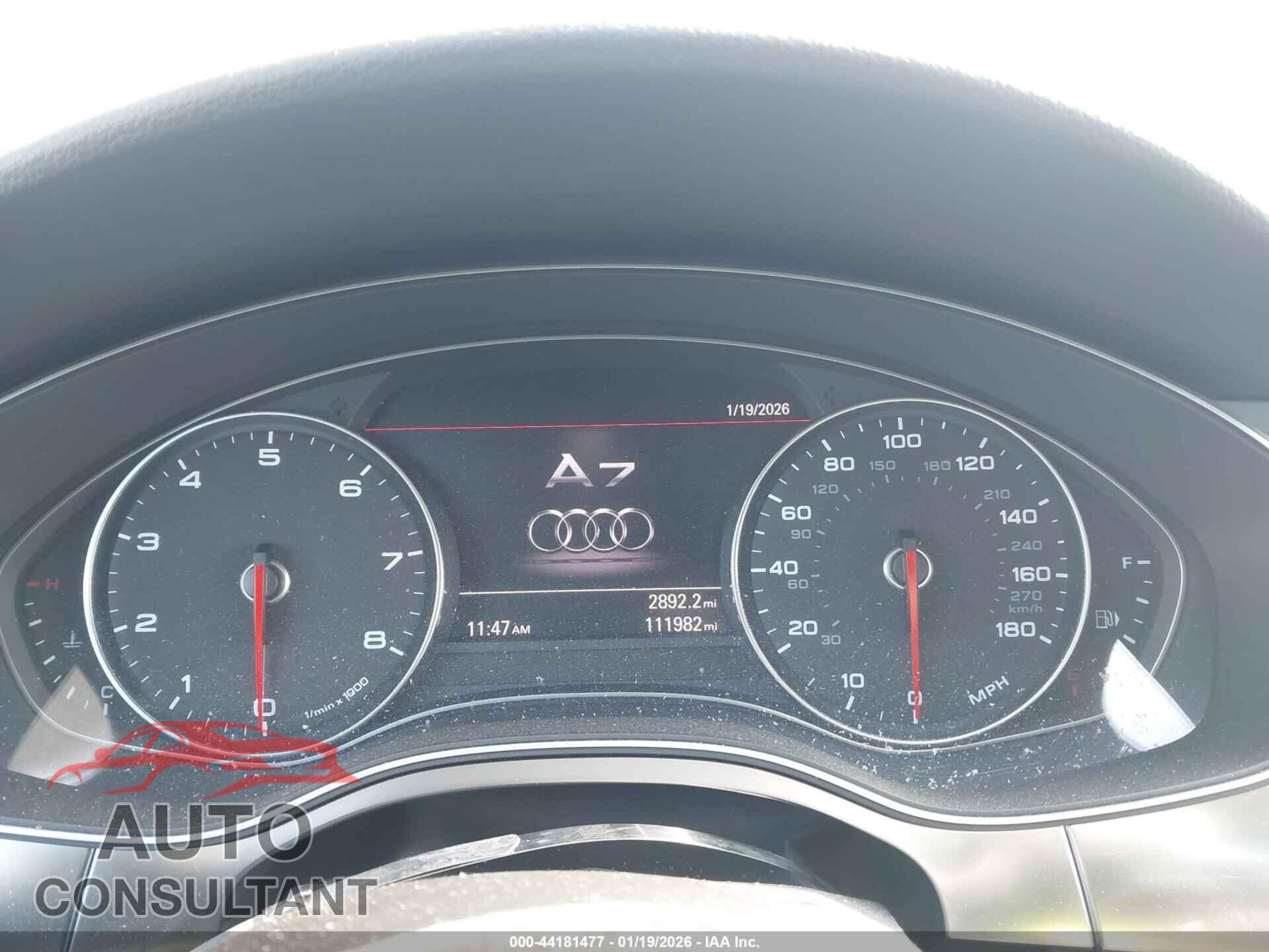 AUDI A7 2012 - WAUWGAFC2CN036659