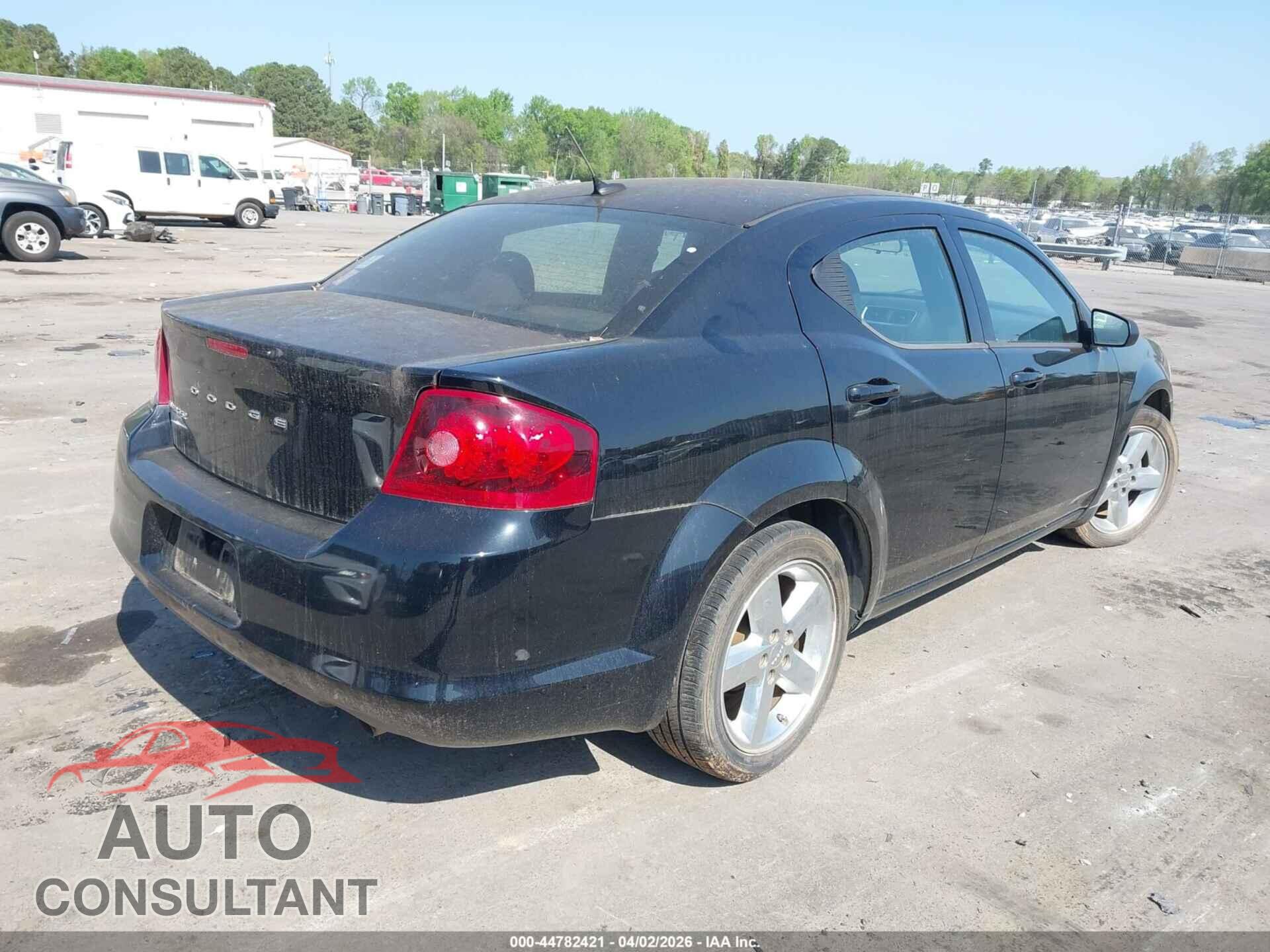 DODGE AVENGER 2013 - 1C3CDZAB9DN621384