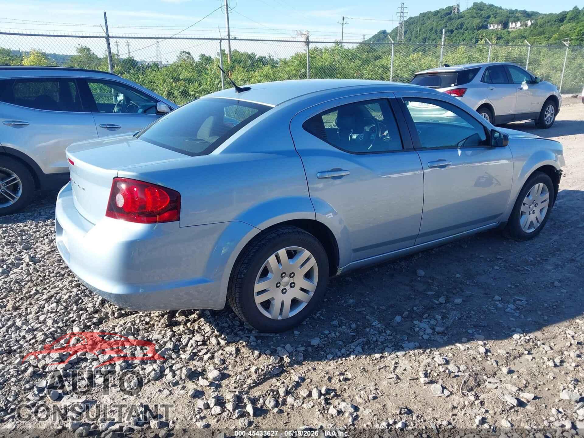 DODGE AVENGER 2013 - 1C3CDZAB2DN614339