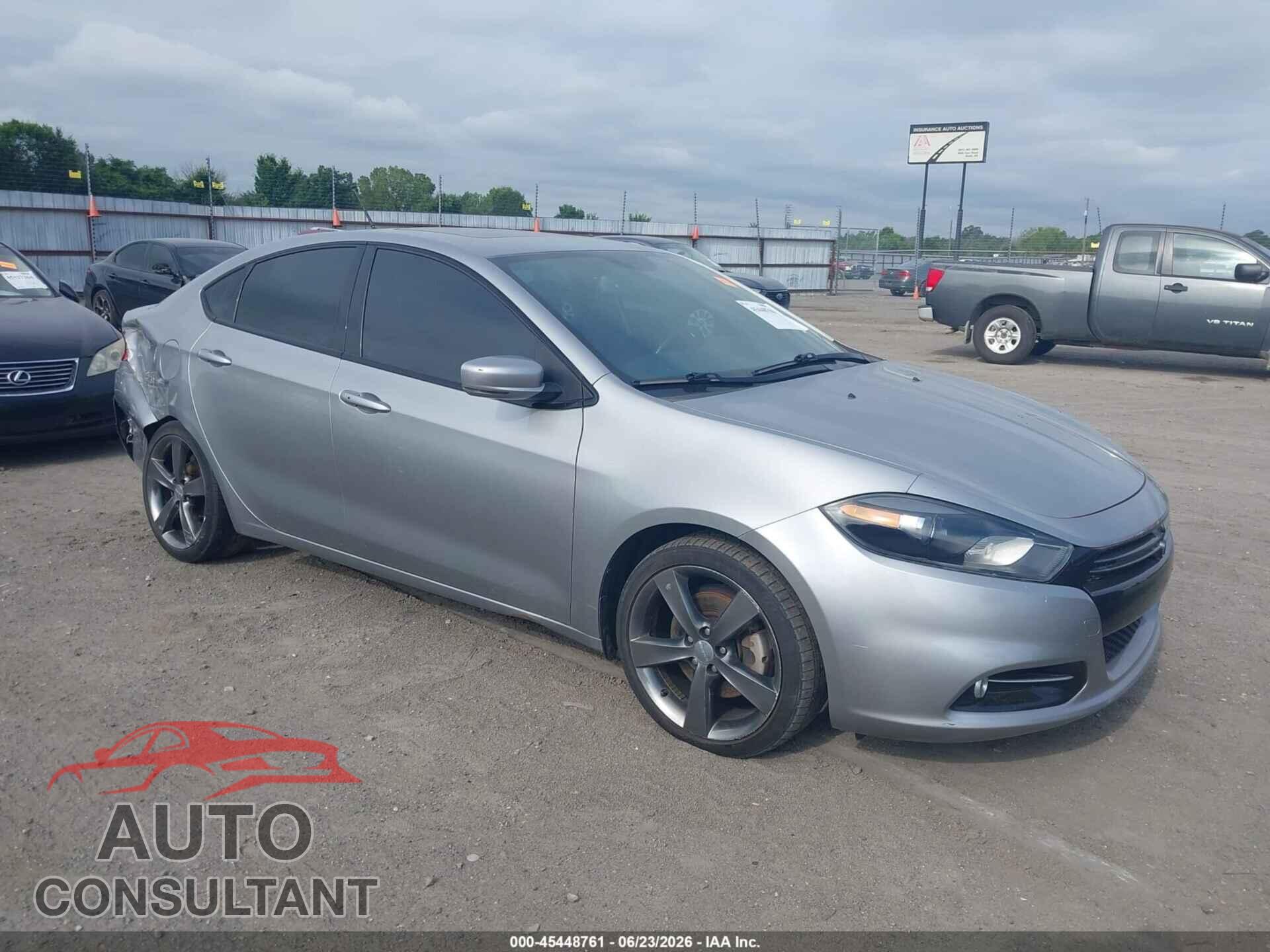 DODGE DART 2015 - 1C3CDFEBXFD254111