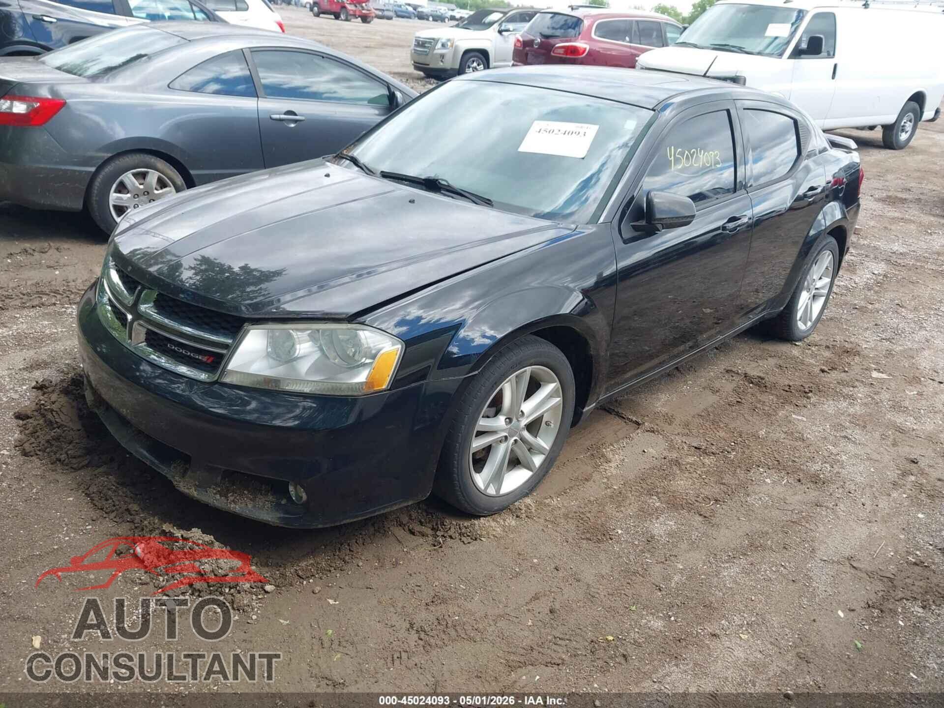 DODGE AVENGER 2012 - 1C3CDZEG2CN314675