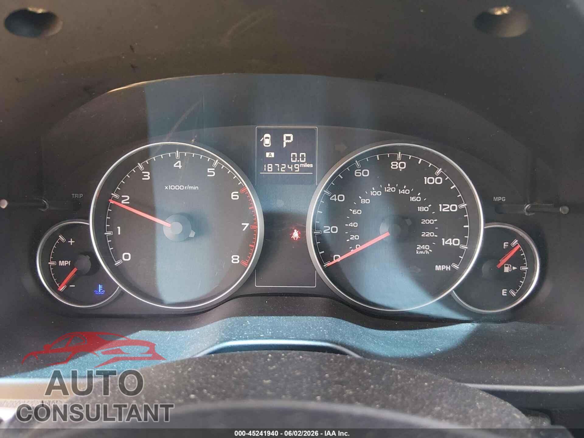 SUBARU LEGACY 2014 - 4S3BMBC65E3020114