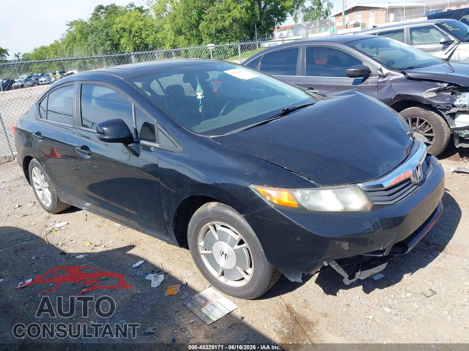 HONDA CIVIC 2012 - 19XFB2F82CE030559
