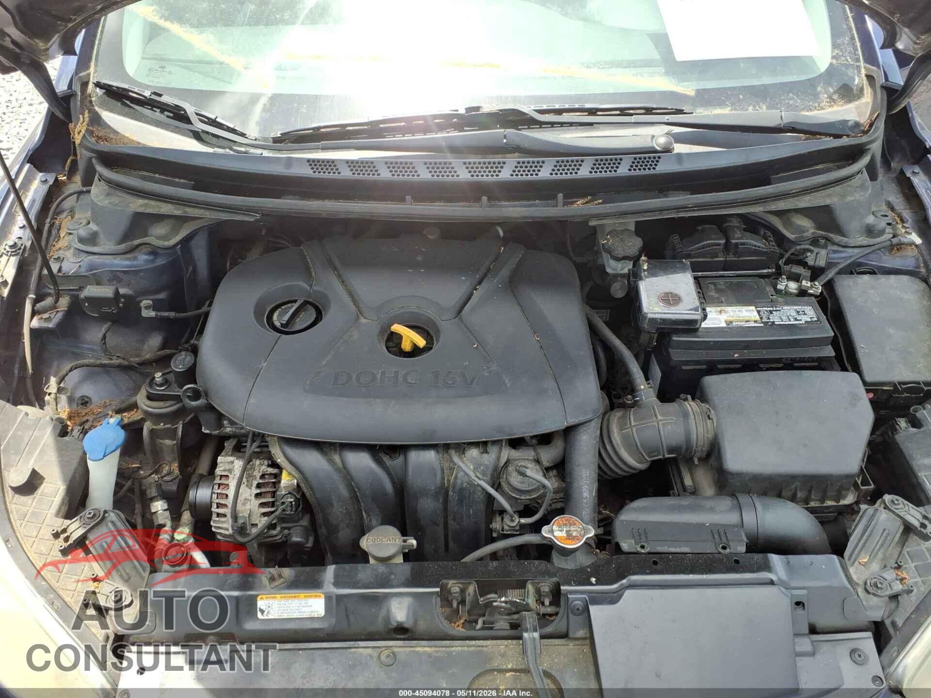 HYUNDAI ELANTRA 2012 - 5NPDH4AE7CH084059