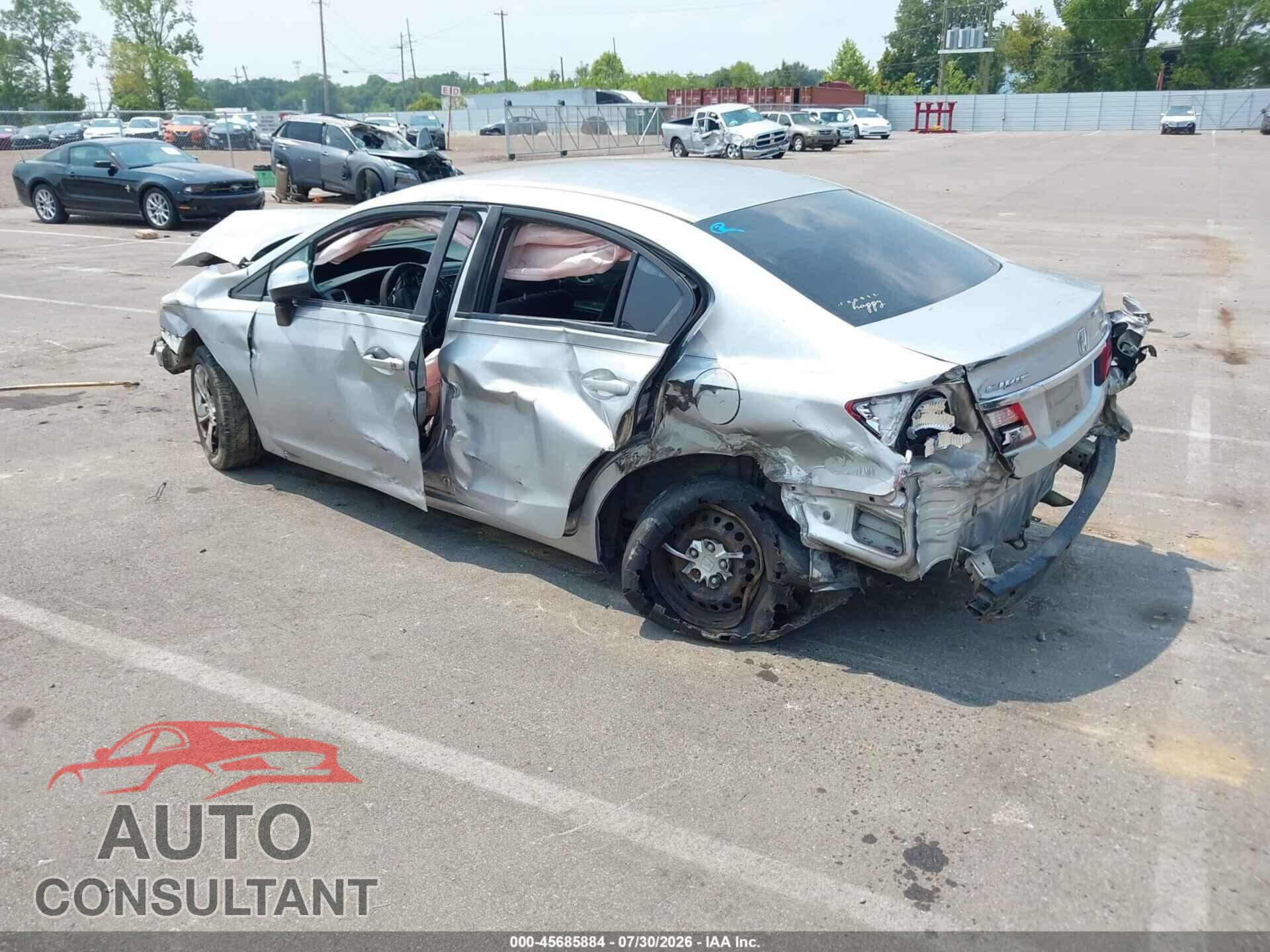 HONDA CIVIC 2013 - 19XFB2F53DE006648