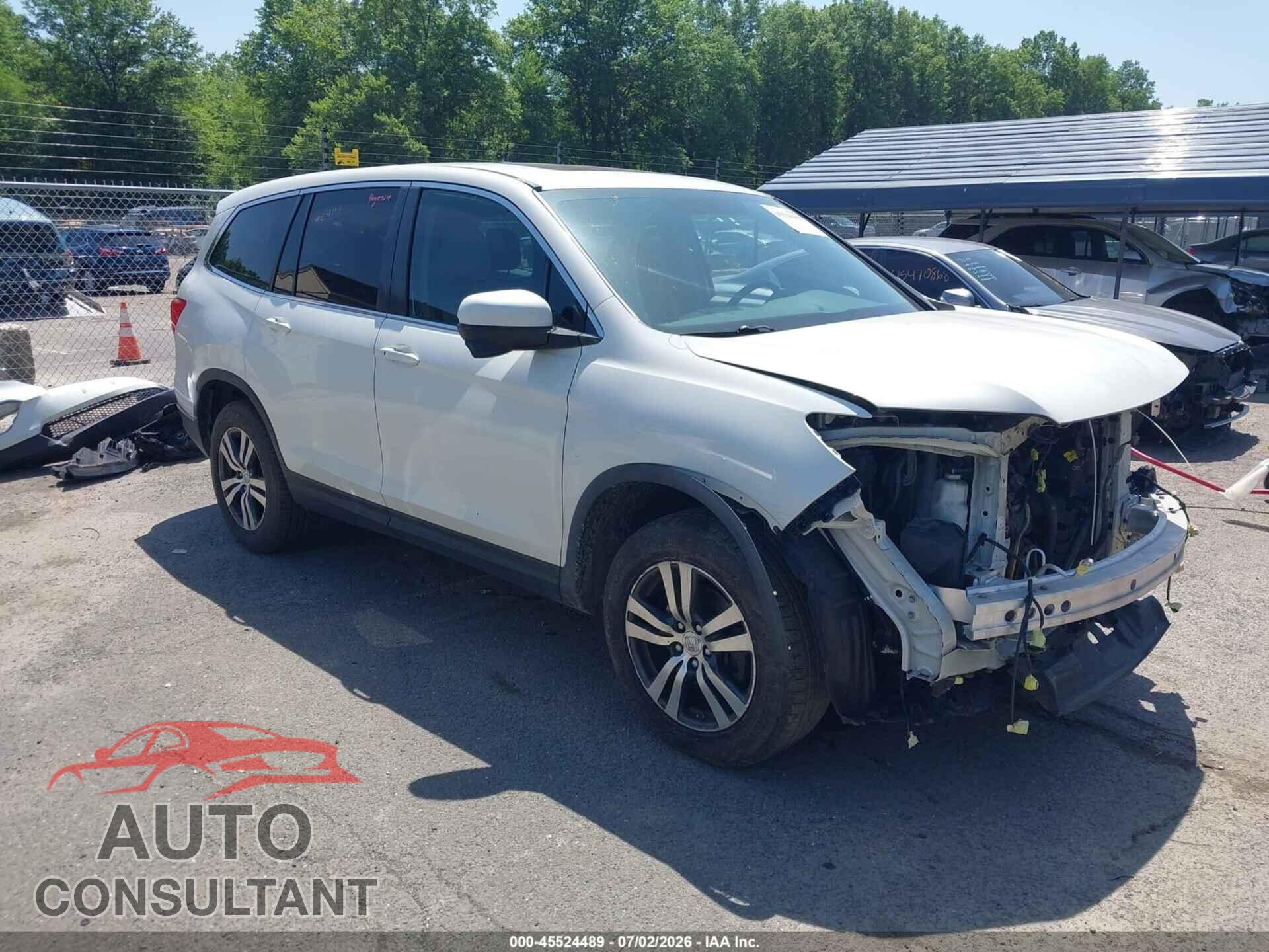HONDA PILOT 2016 - 5FNYF6H87GB100820