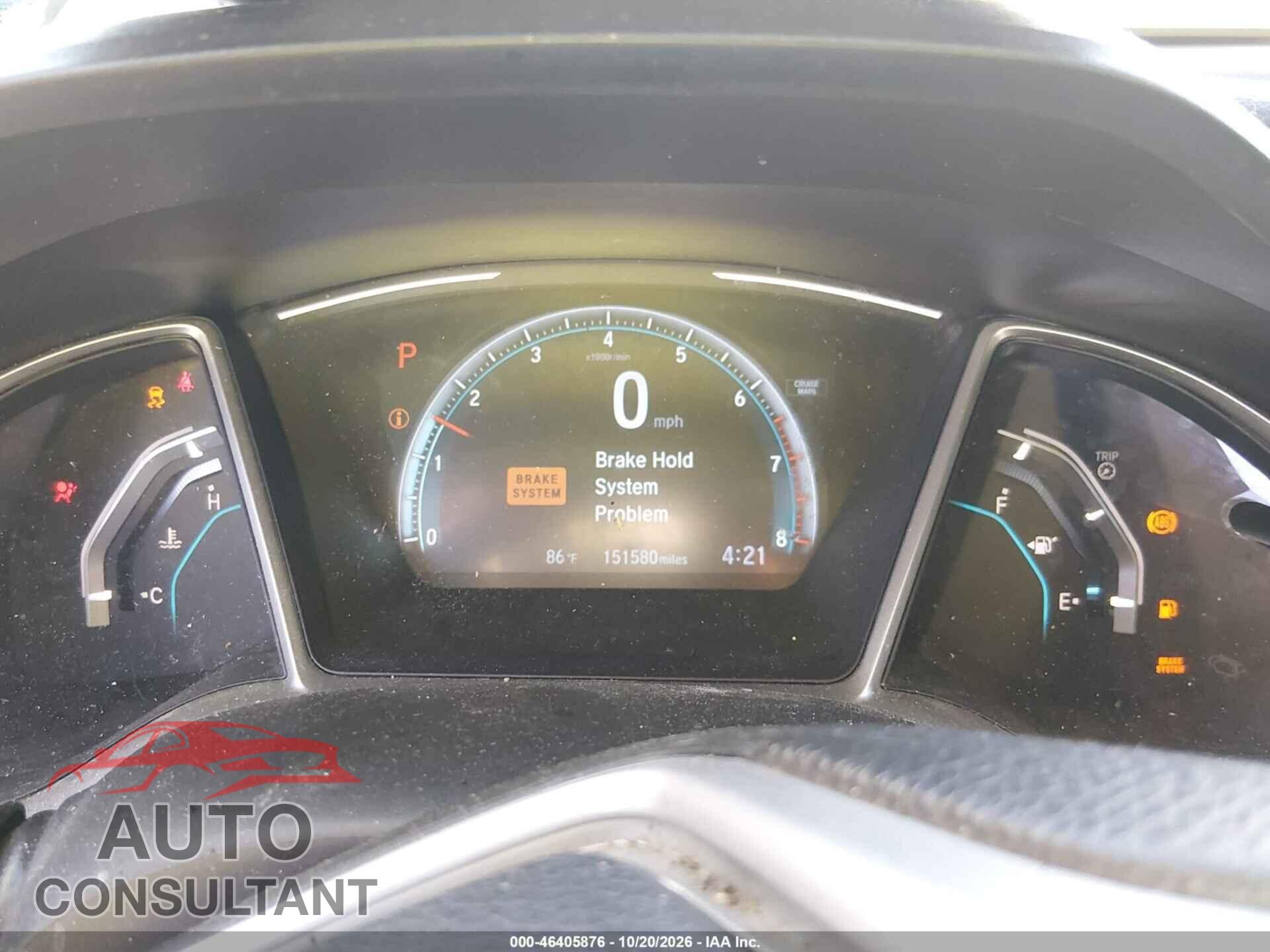 HONDA CIVIC 2017 - 19XFC1F39HE024616
