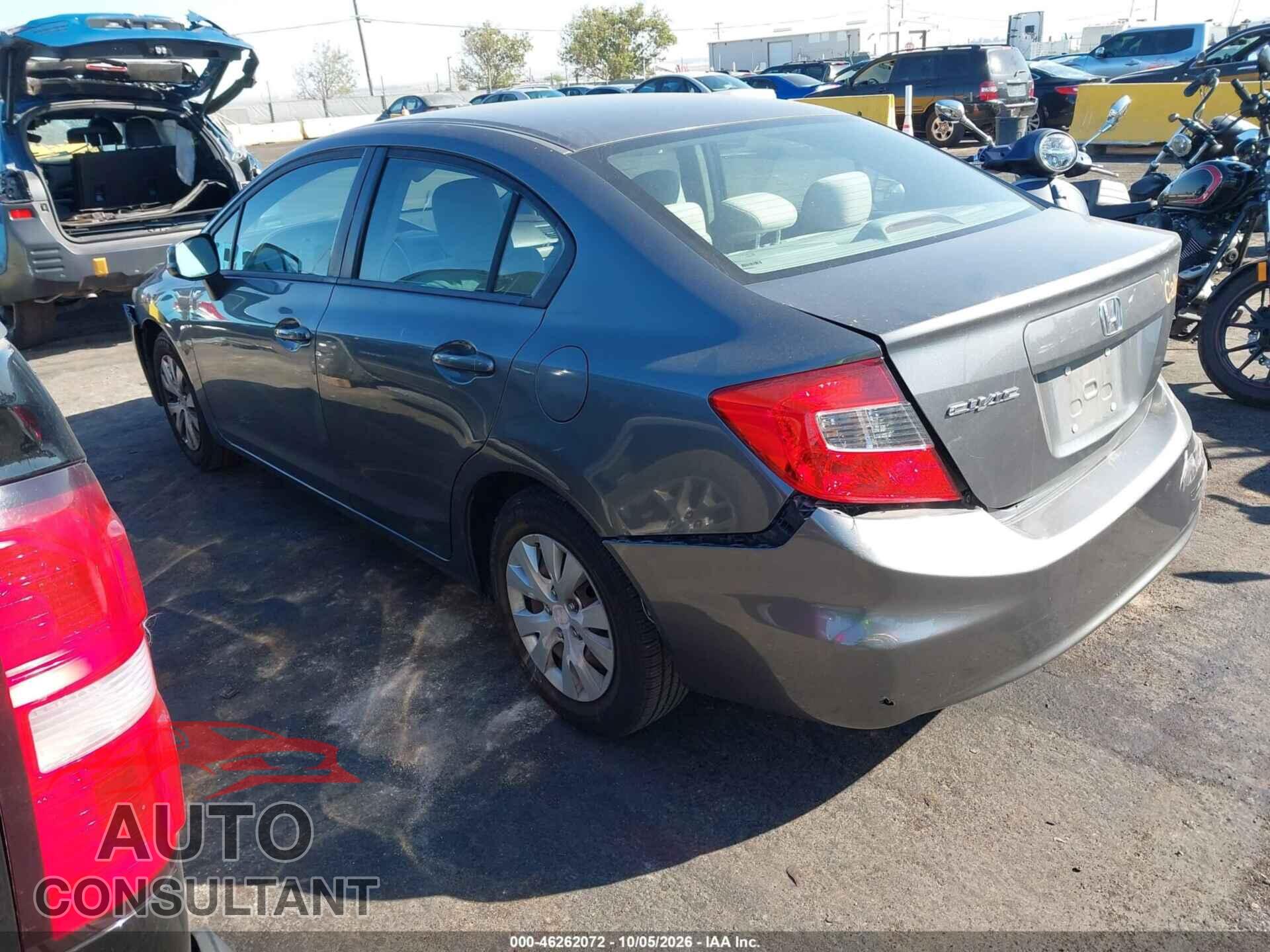 HONDA CIVIC 2012 - 19XFB2F55CE310384