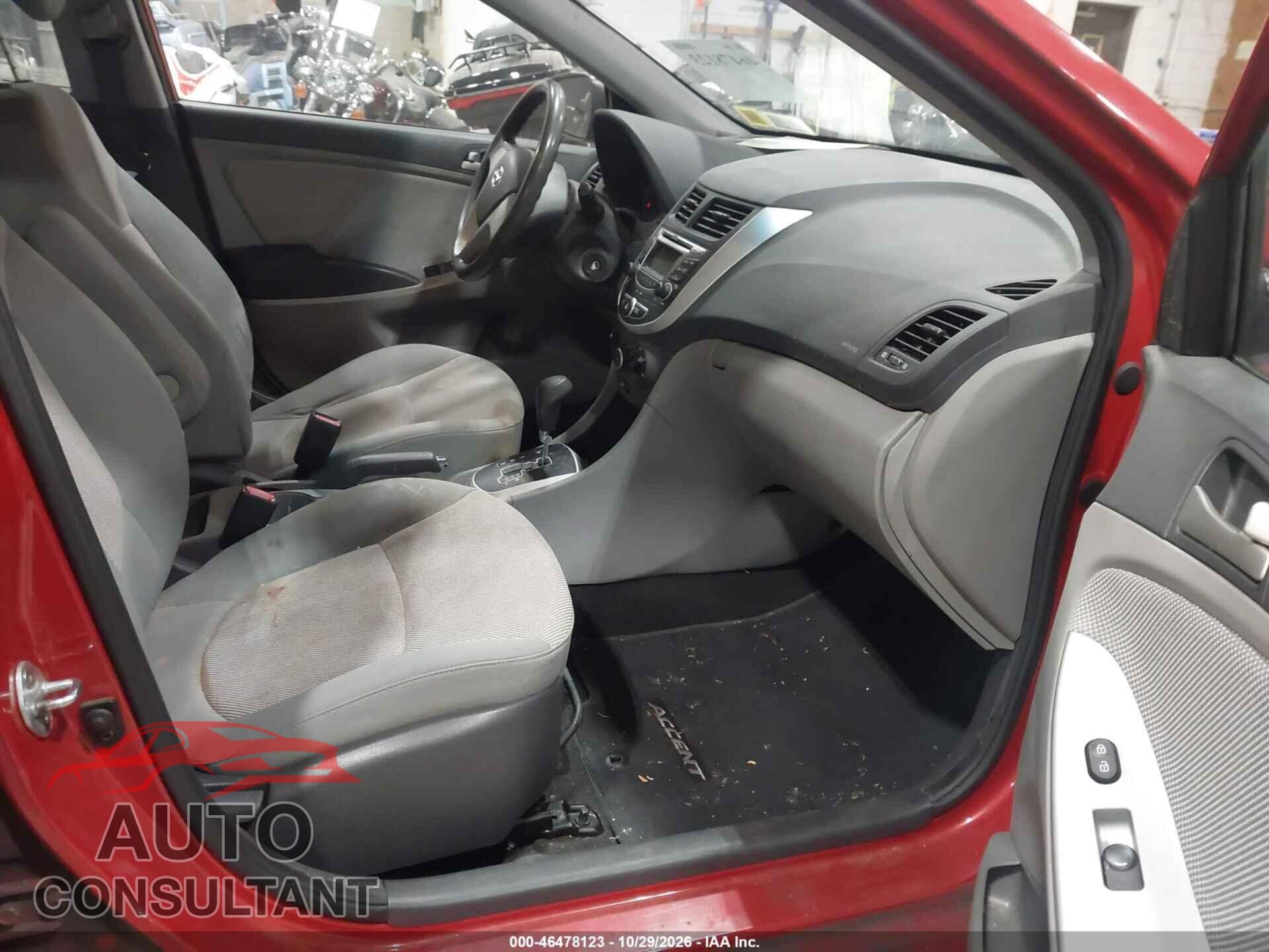 HYUNDAI ACCENT 2013 - KMHCT4AE5DU344293